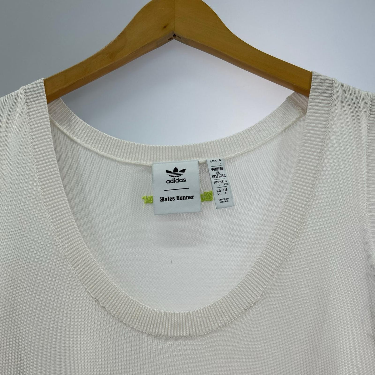 タンクトップ × WALES BONNER/ﾆｯﾄﾍﾞｽﾄ/2XL/IZ1888 ホワイト