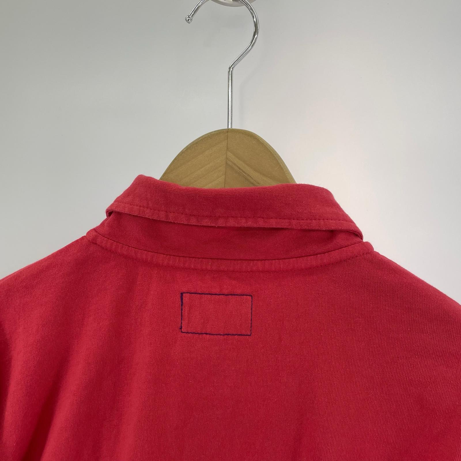 長袖シャツ Garment Dyed Field Rugby Shirt/XL/レッド レッド