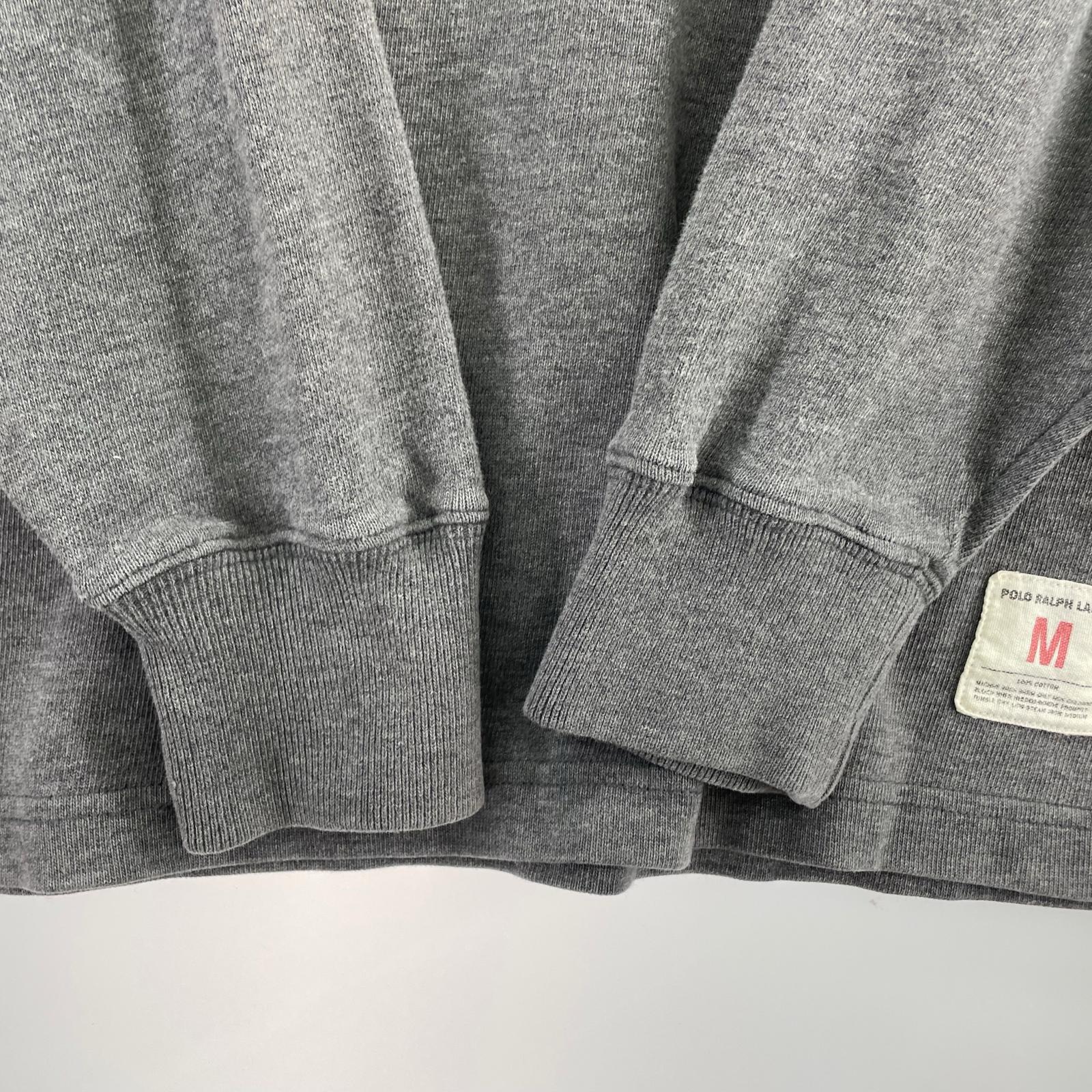 長袖Ｔシャツ グレー ボーダー(M) M グレー
