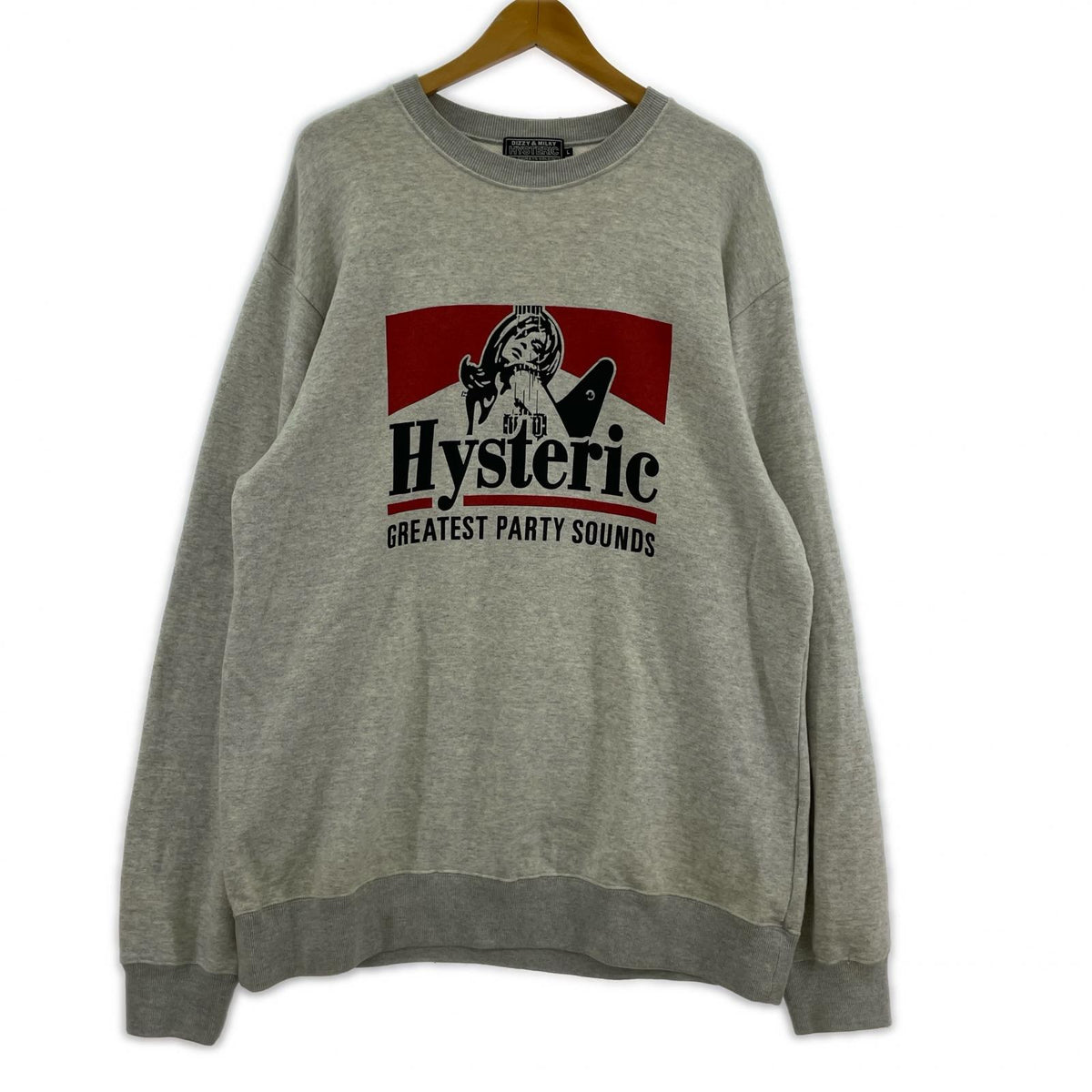 スウェット HYSTERIC GLAMOUR GREATEST PARTY SOUNDS L ﾗｲﾄｸﾞﾚｰ L
