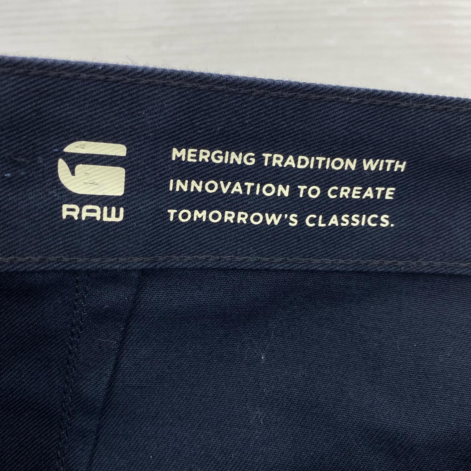 パンツ G-STAR RAW Unisex Pleated Relaxed Chino ネイビー (29) ネイビー