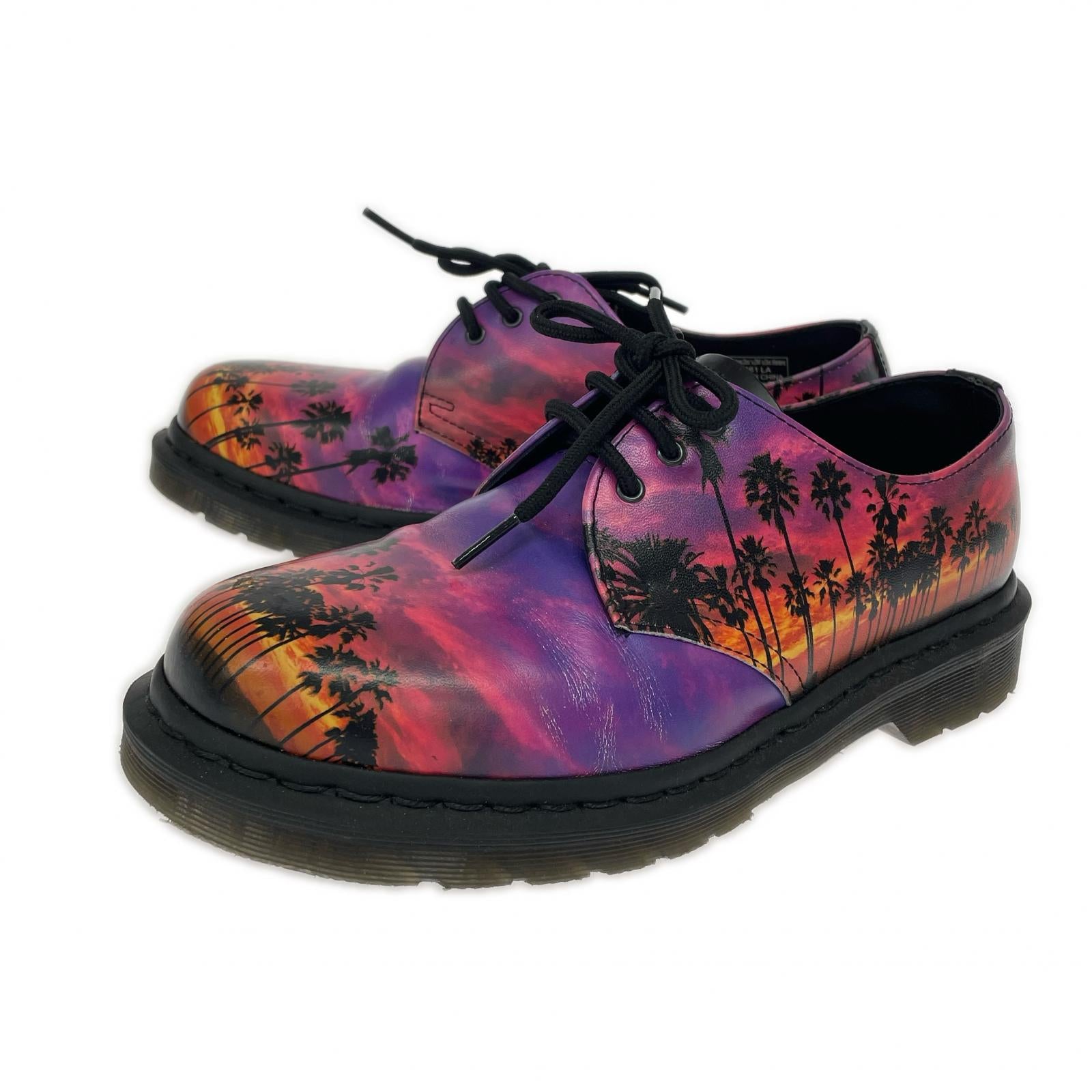 シューズ 1461 LA LEATHER OXFORD SHOES 3ホールシューズ UK7 25.5cm (US7 1/2 UK7 EU41) パープル
