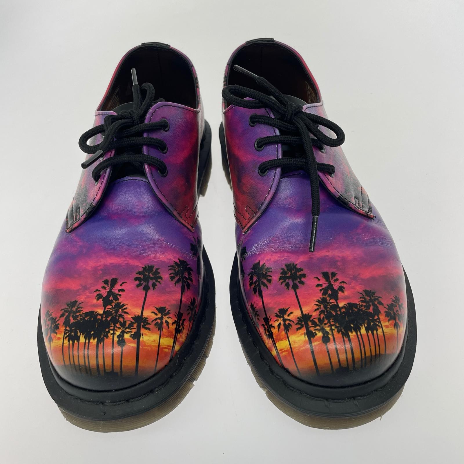 シューズ 1461 LA LEATHER OXFORD SHOES 3ホールシューズ UK7 25.5cm (US7 1/2 UK7 EU41) パープル