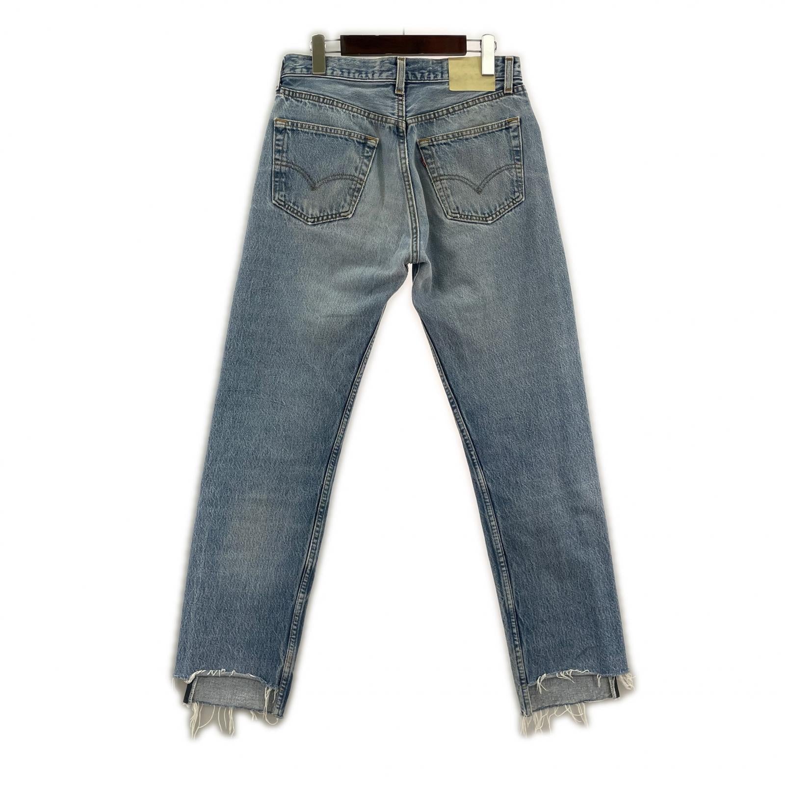 デニムパンツ Levi's リメイクサイドライン デニムパンツ 青 ブルー