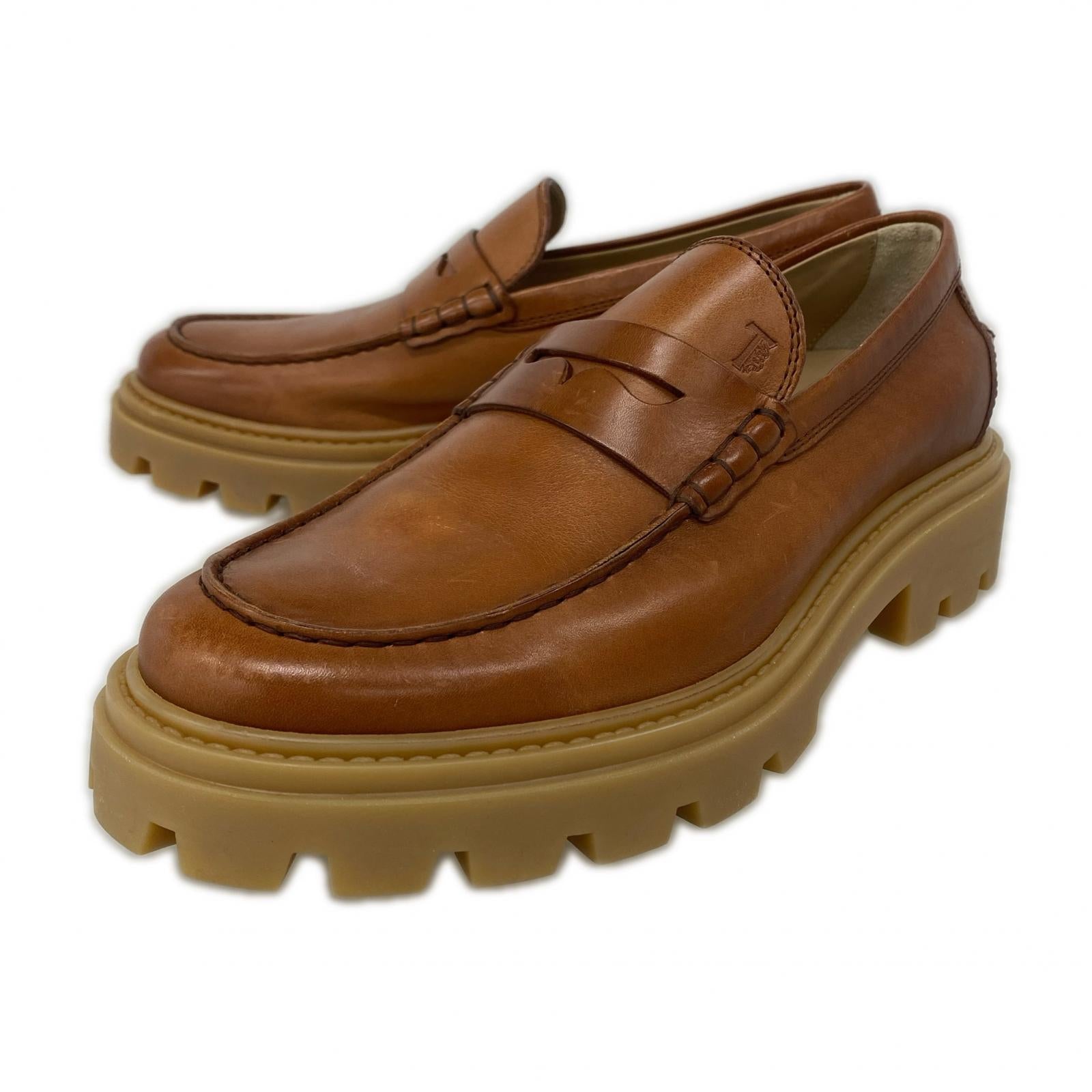 シューズ TOD’S コインローファー ６1/2A ブラウン ブラウン