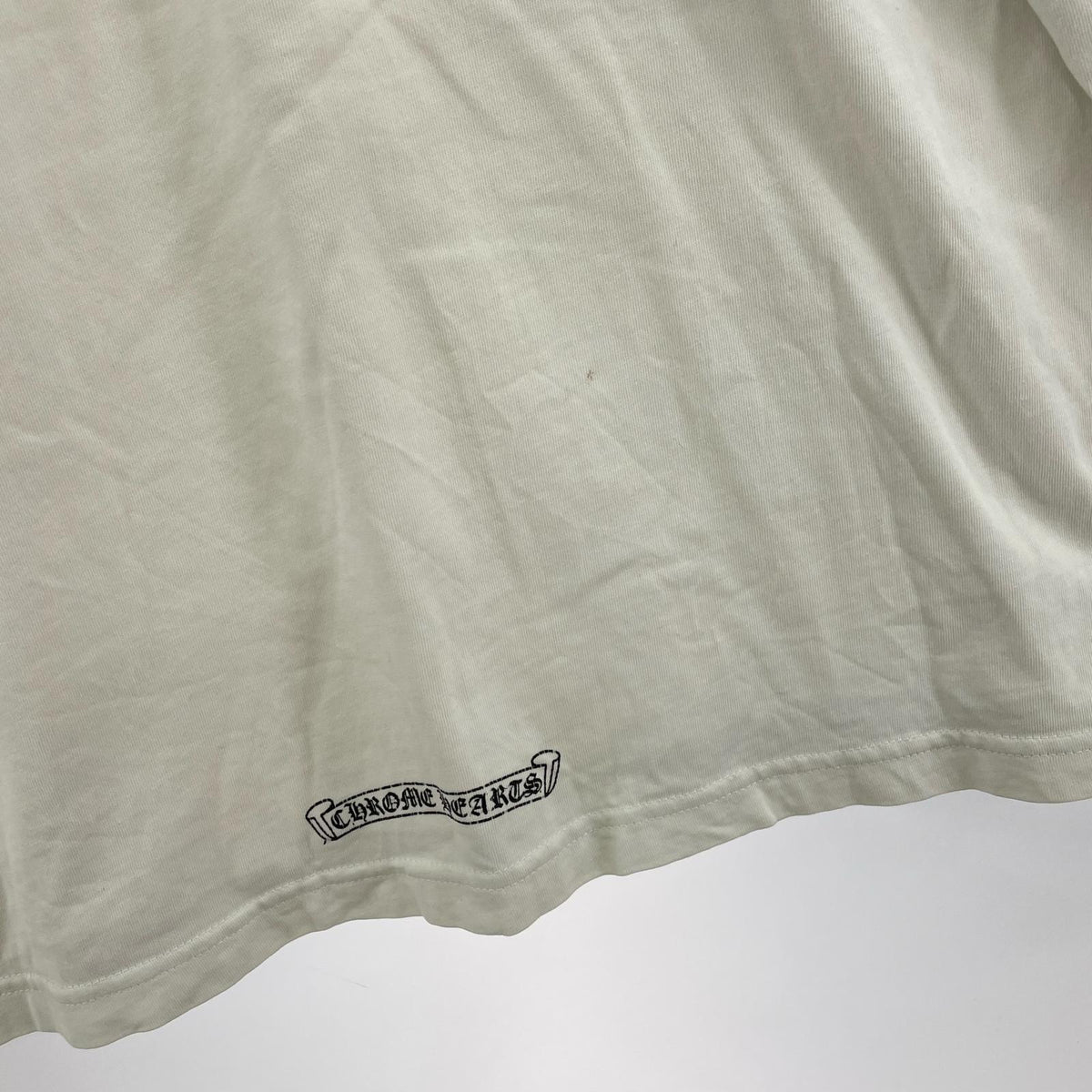 長袖Ｔシャツ CHROME HEARTS ネックアームプリント L/SポケットTee M 白 M ホワイト