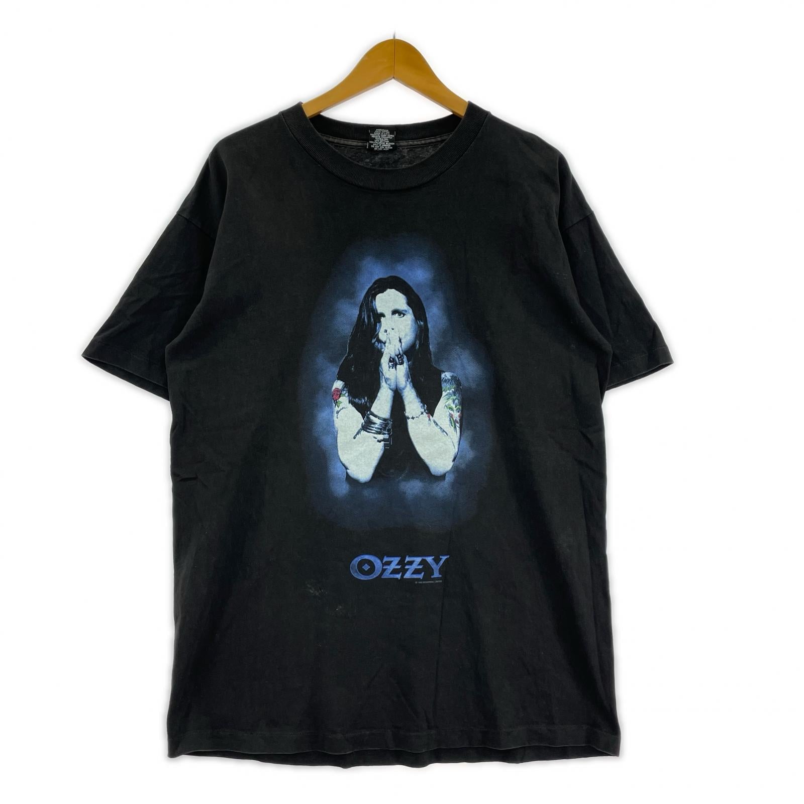 半袖Ｔシャツ 90s OZZY OZBOURNE MONOWISE LIMITED TEE L L ブラック