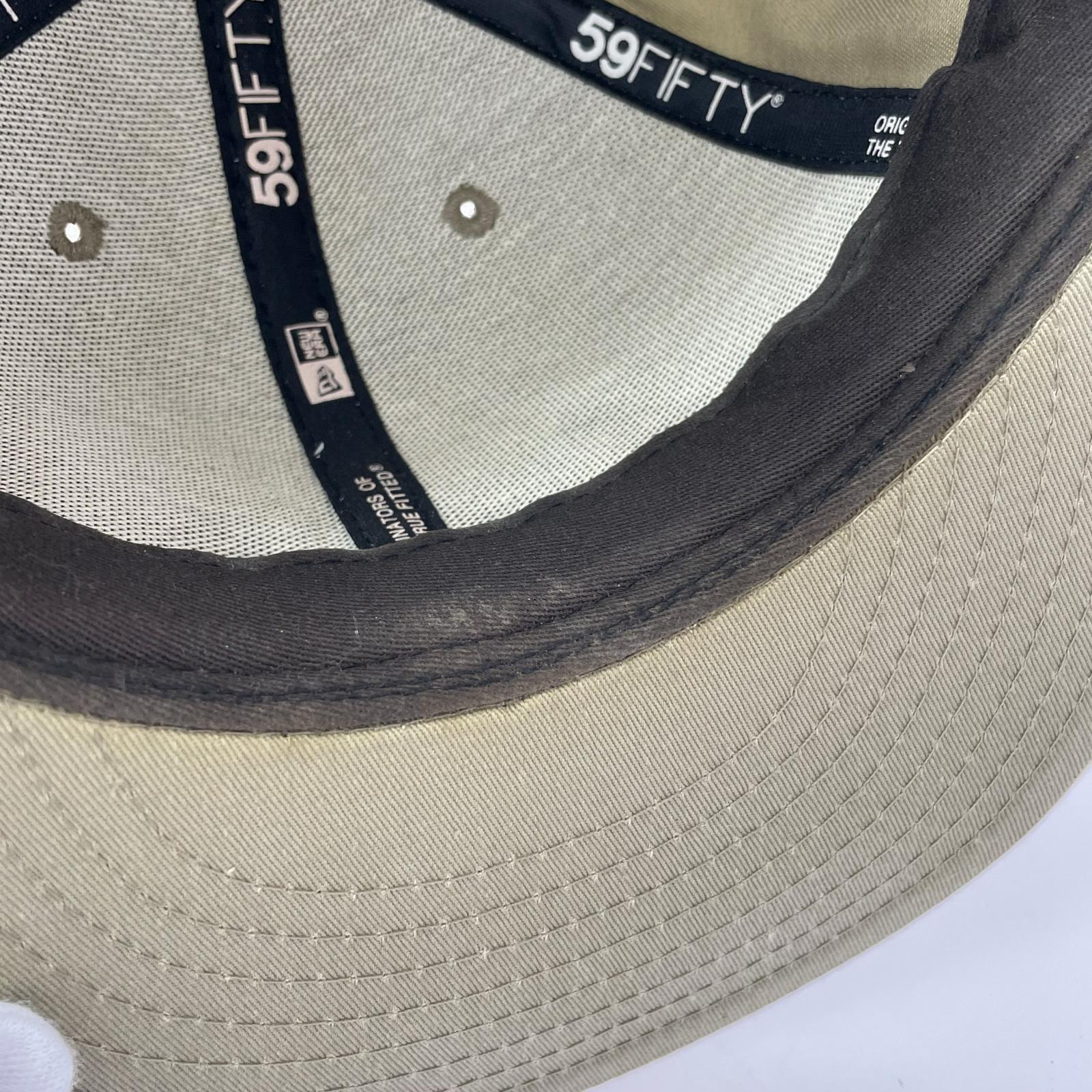 キャップ 00s NEWERA ロゴ刺繍 カーキ カーキ