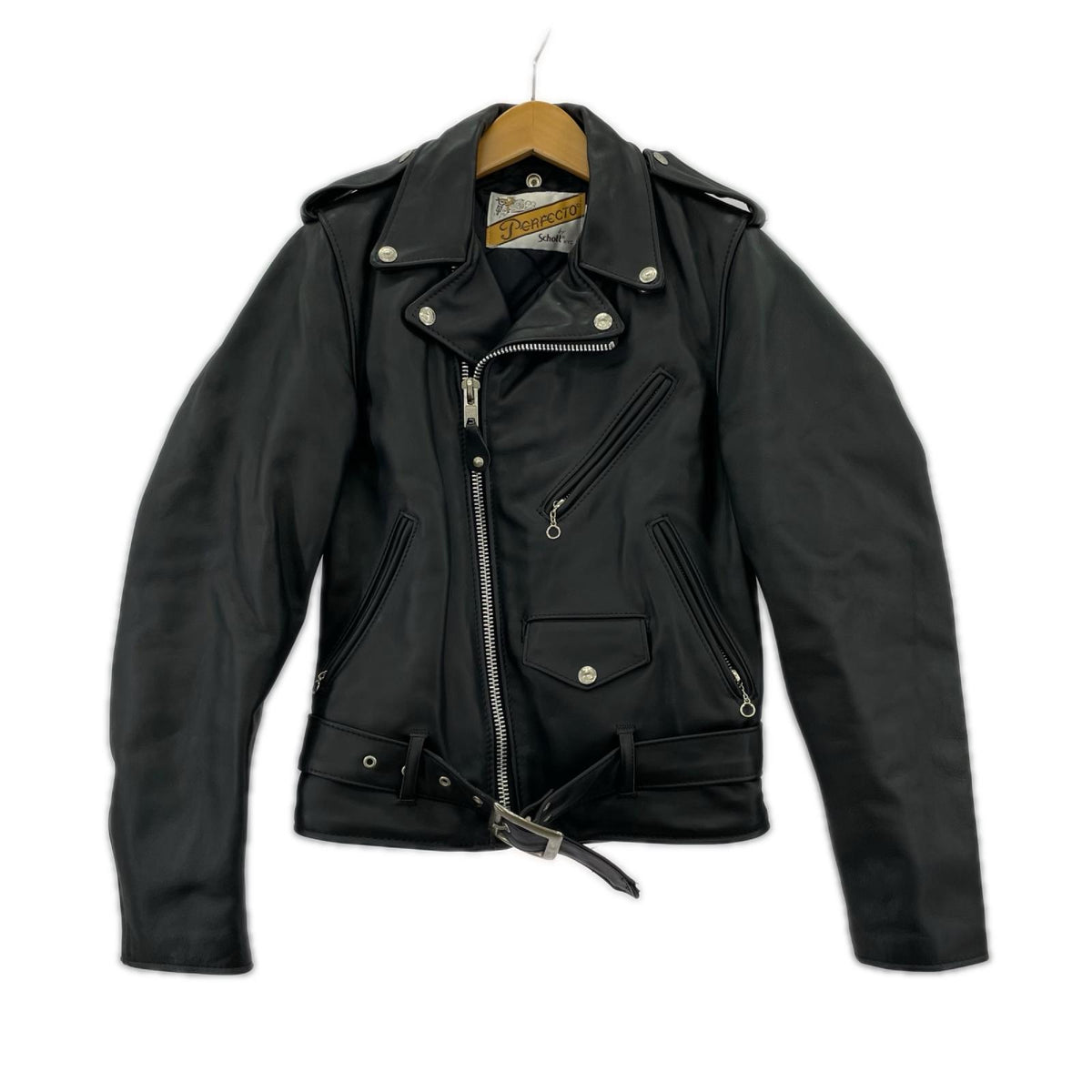 ライダースジャケット 80s USA製 Double Riders Jacket 32 ブラック