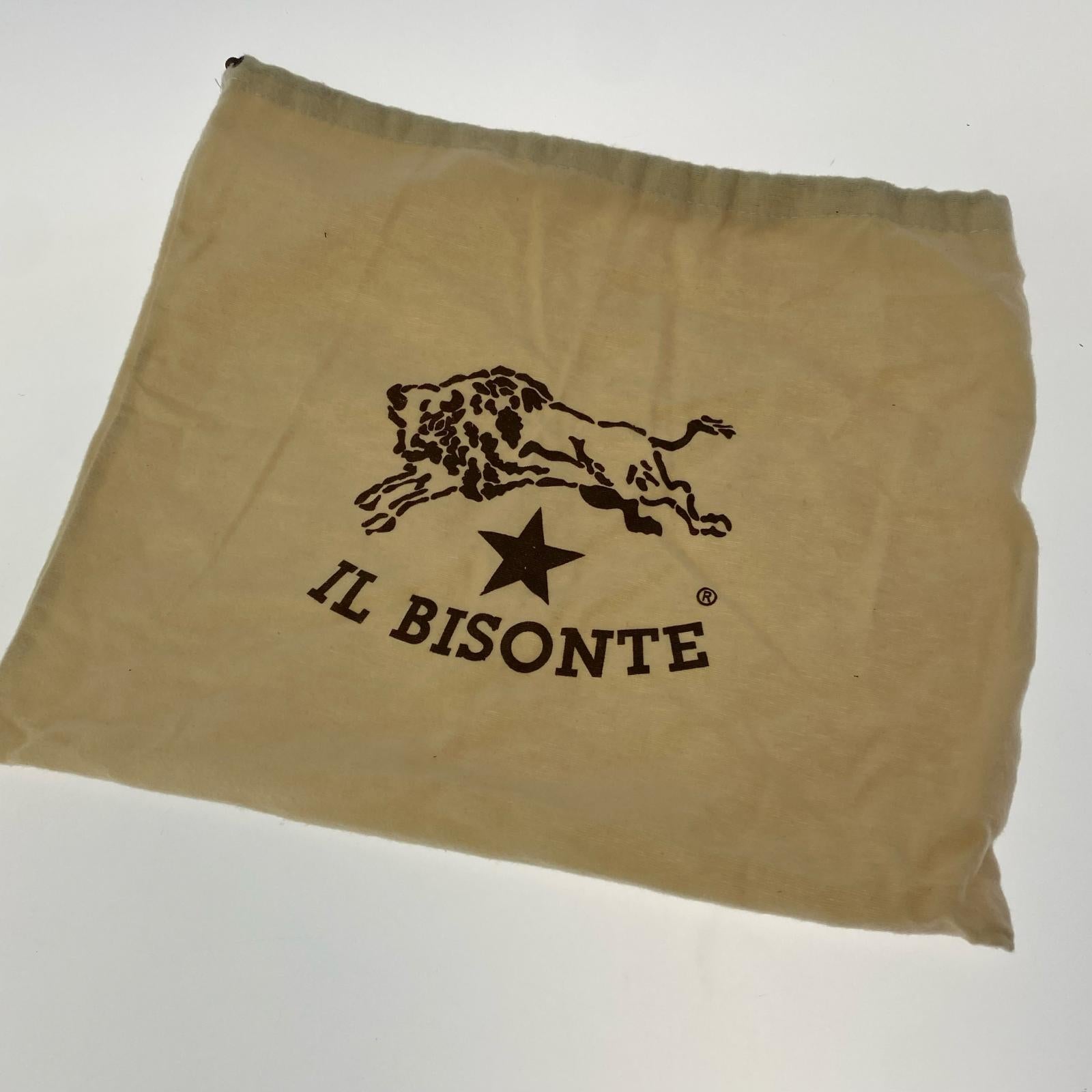 ショルダーバッグ IL BISONTE ORIGINAL LEATHER クロスボディバッグ 黒 ブラック