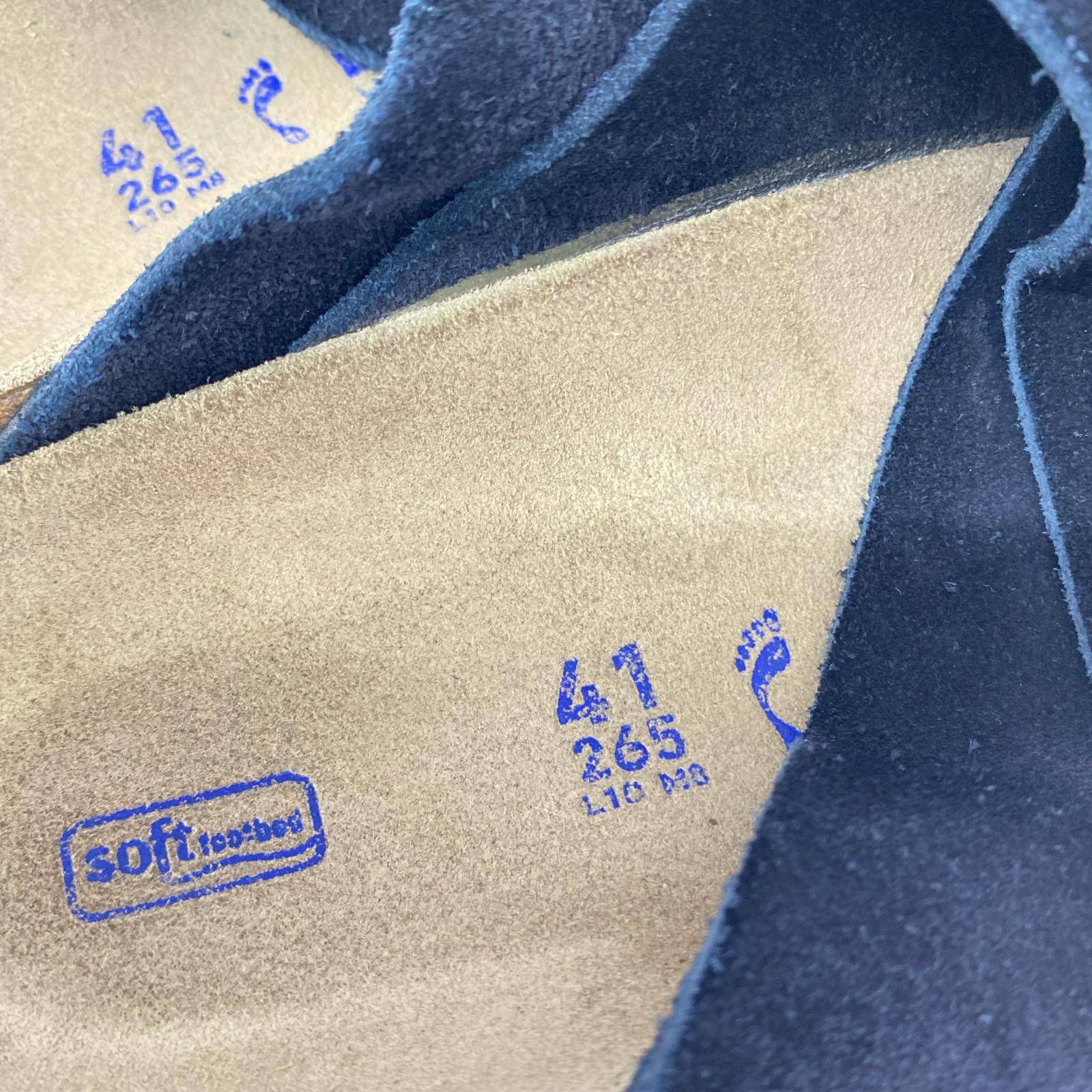 サンダル BIRKENSTOCK KYOTO 紺 (26.5) 26.5cm (US8 1/2 UK8 EU43) ネイビー