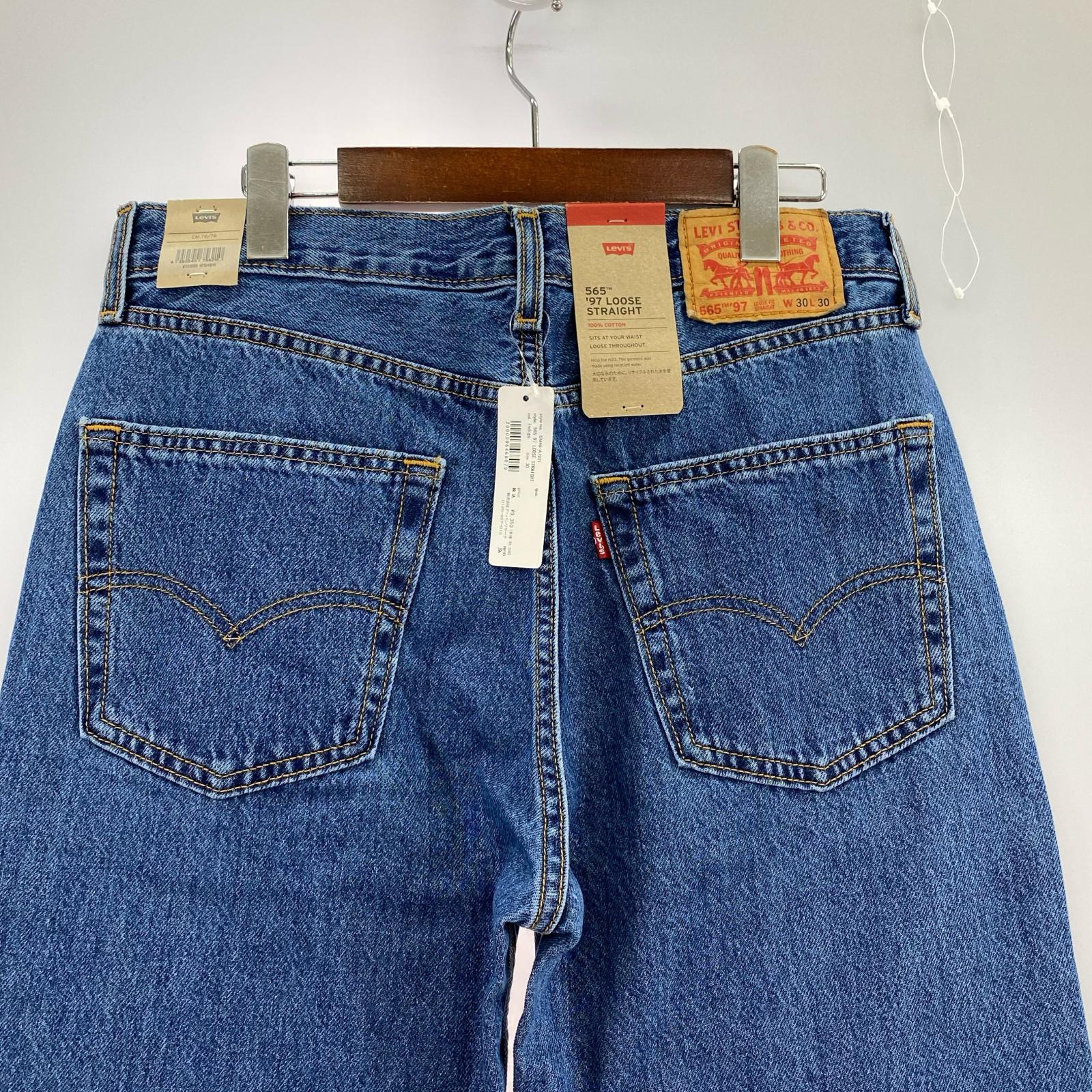 デニムパンツ 565 '97 LOOSE STRAIGHT BLUE W30 30 ブルー