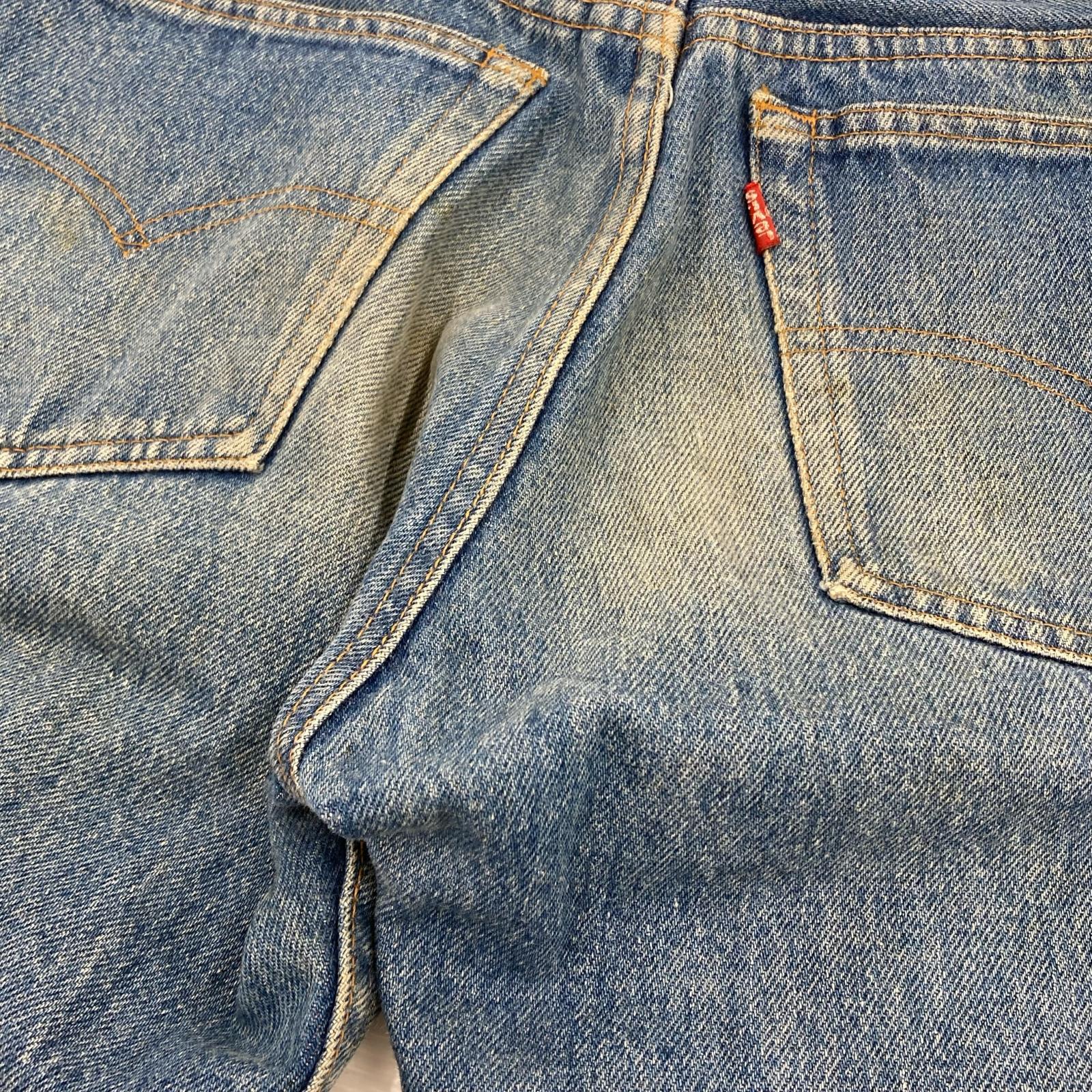 パンツ 00s 501 USA製 ボタン裏555 28/36 28 ネイビー
