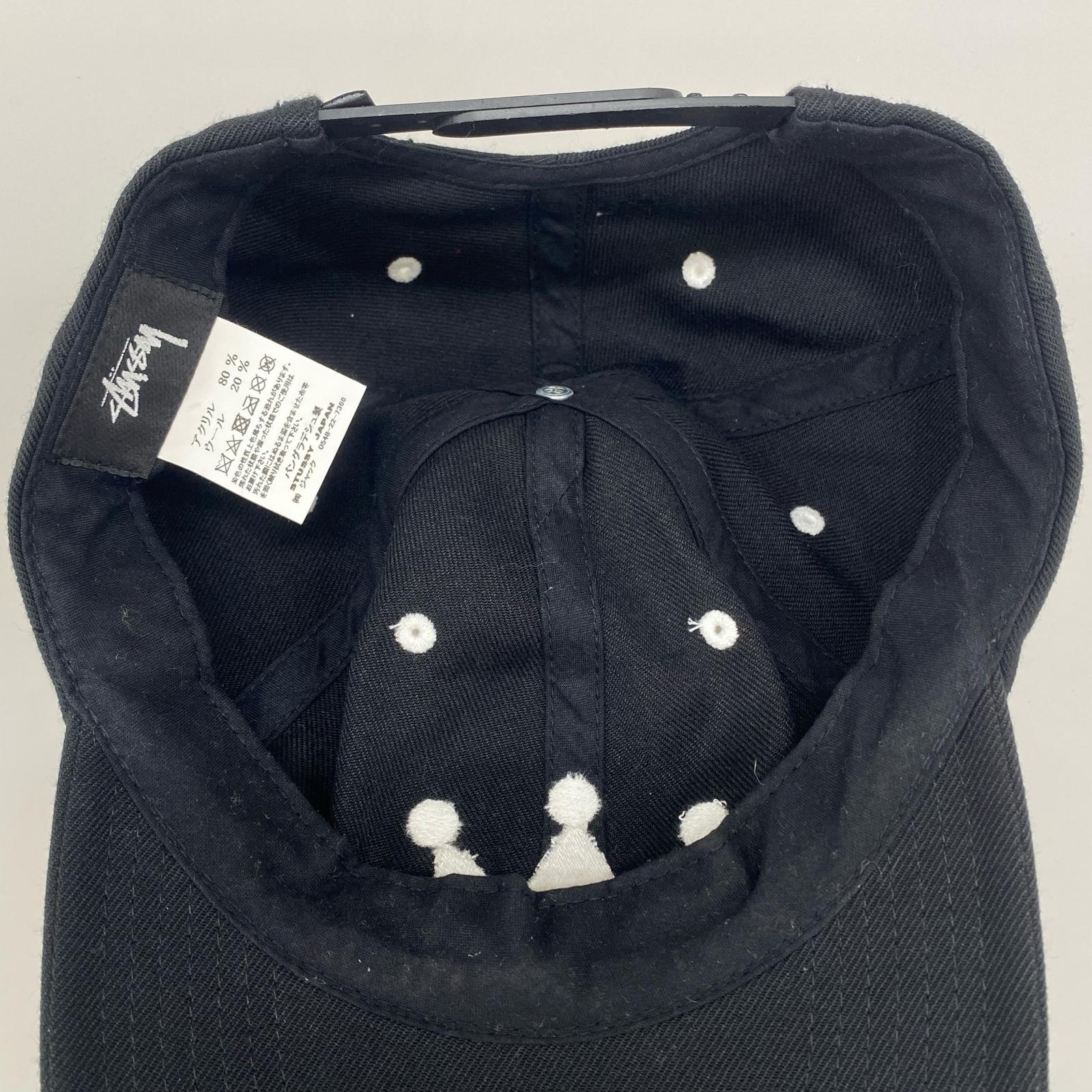 キャップ STUSSY bent crown low cap ブラック ブラック