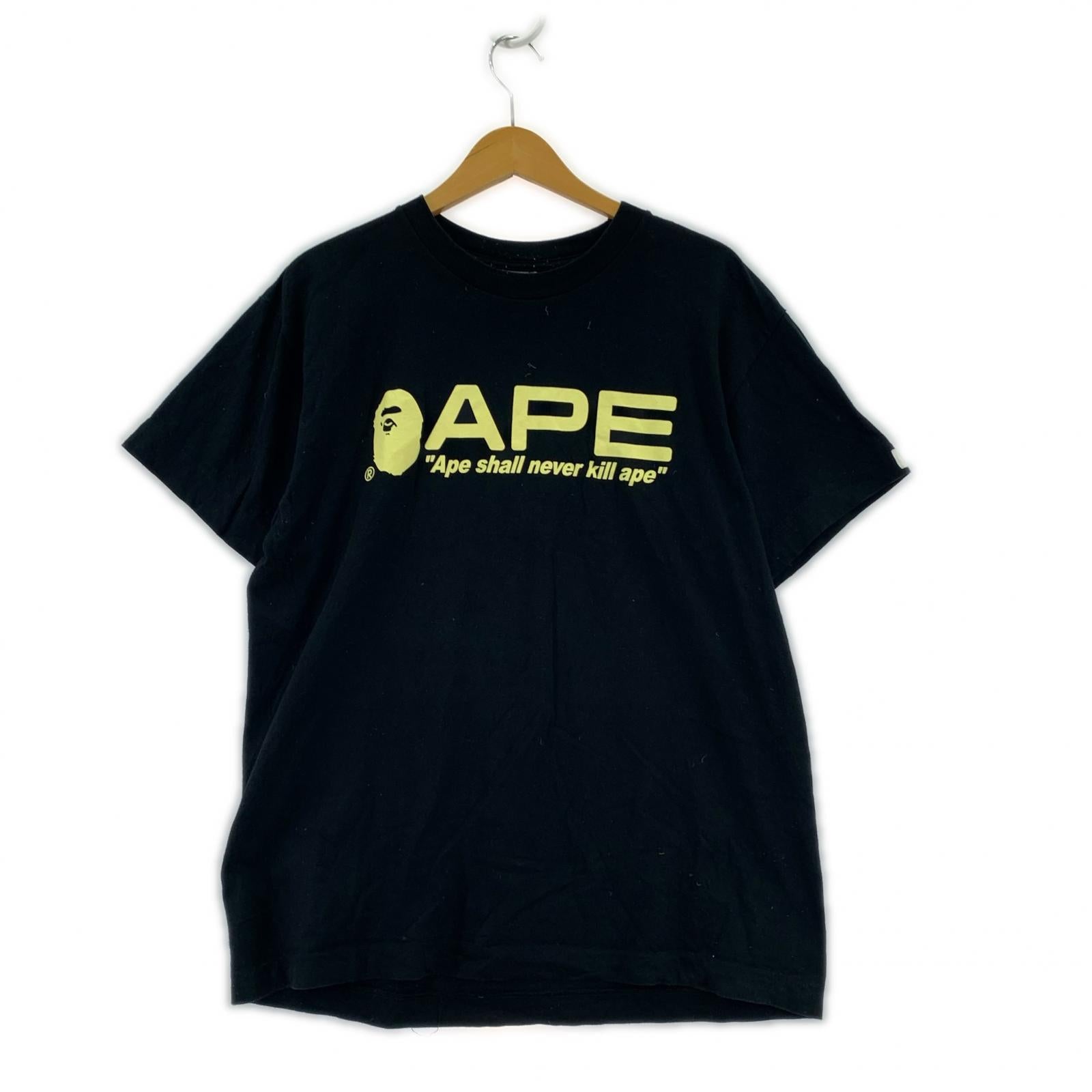 半袖Ｔシャツ 初期 ゲームタグ プリント 黒 (L) L ブラック