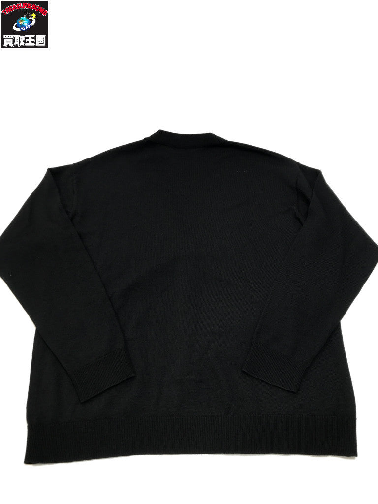 エンブロイダリー カーディガン M BLK