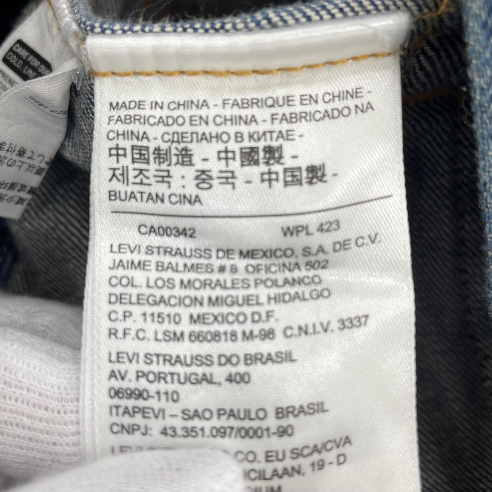 デニムジャケット ヤンキース ビックロゴ S インディゴ S