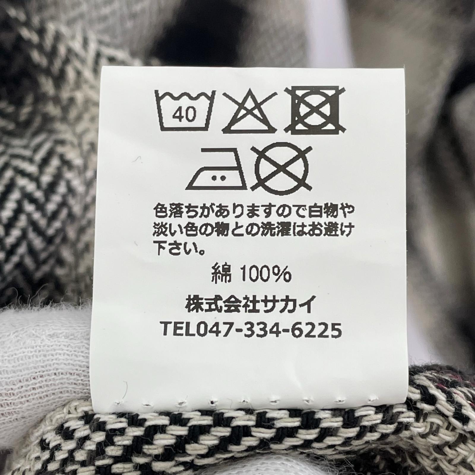 長袖シャツ EIGHT'G ヘビーツイル フランネル チェックワークシャツ ホワイト M M