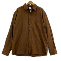 長袖シャツ OVY Soft Flannel Wide Shirts M 茶 M ブラウン