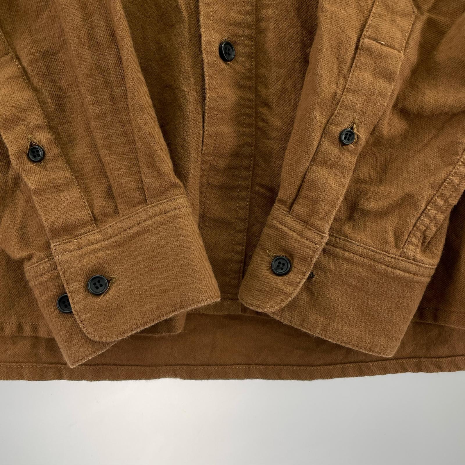長袖シャツ OVY Soft Flannel Wide Shirts M 茶 M ブラウン