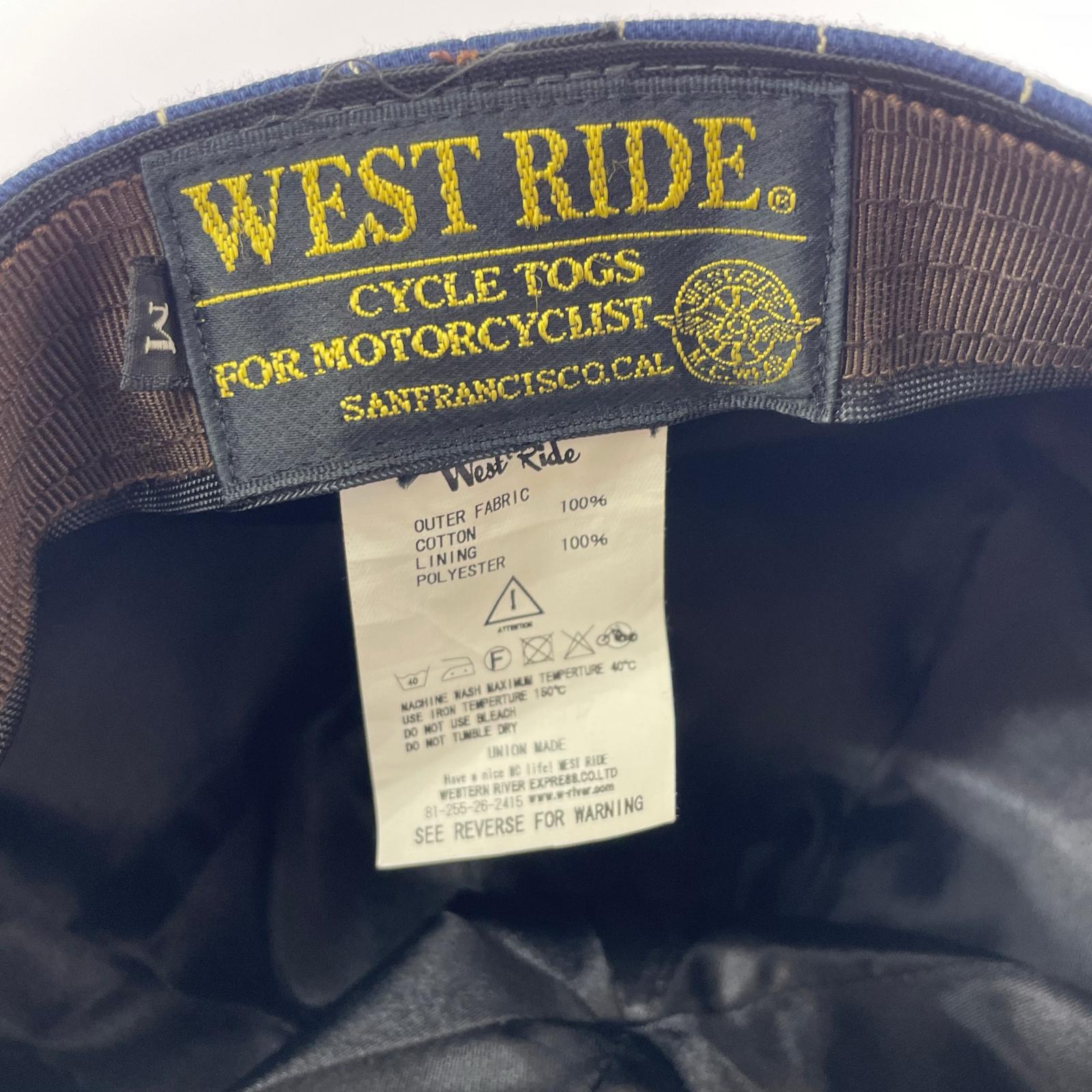 キャスケット WEST RIDE キャスケット 青白