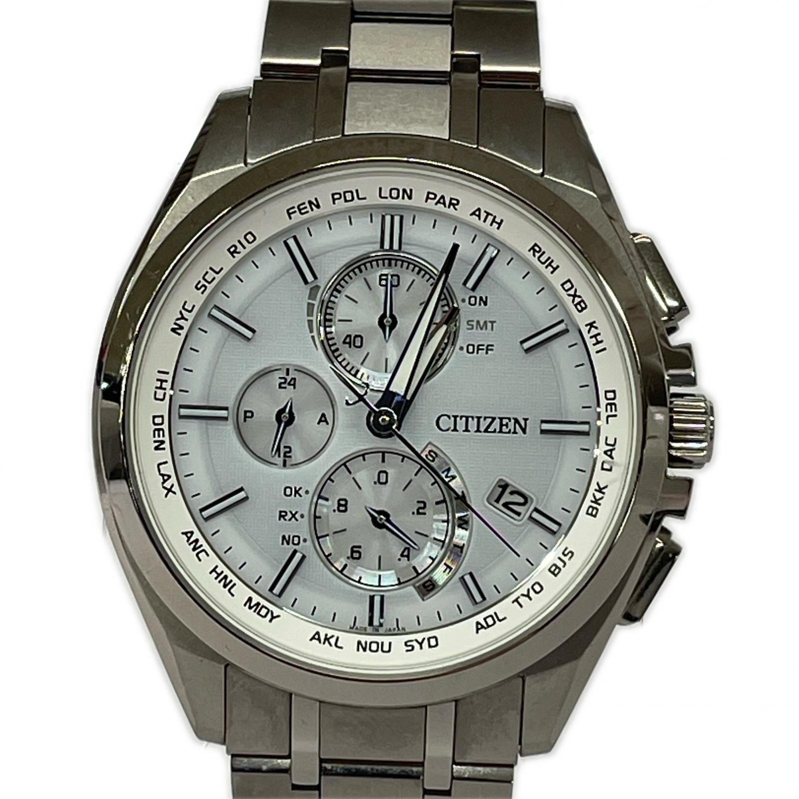 腕時計 ATTESA SOLAR AT8040-57A ホワイト