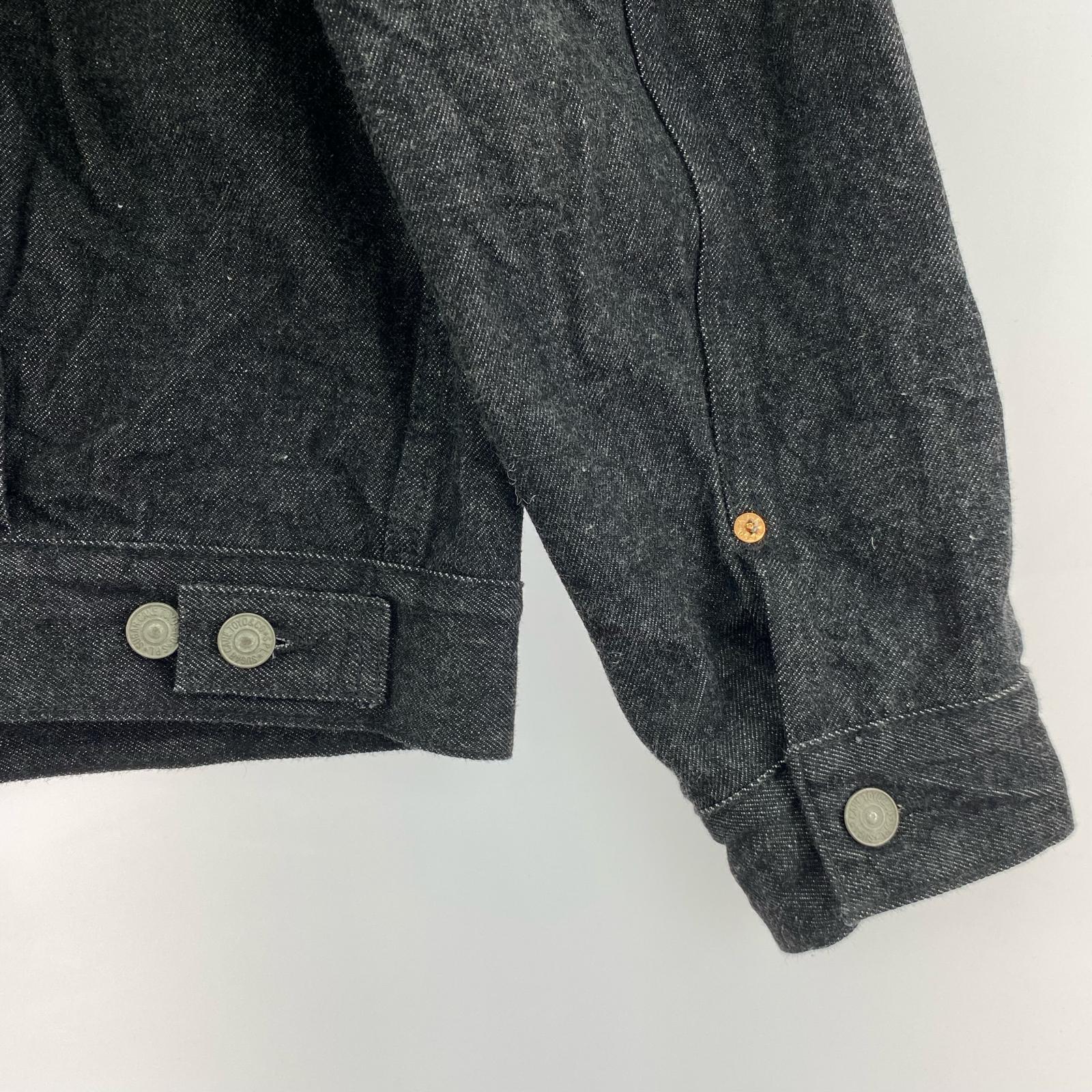 デニムジャケット 14.25oz BLACK DENIM JACKET/ブラック 38 ブラック