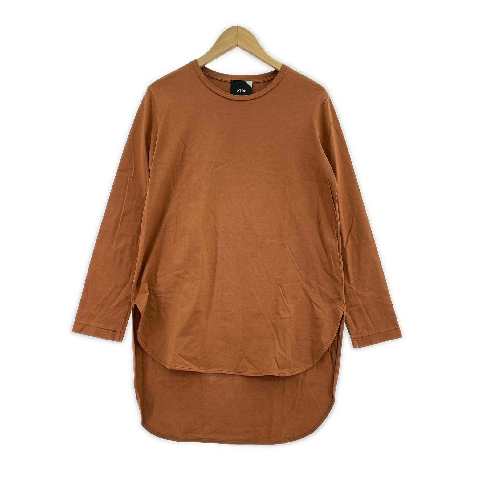 長袖Ｔシャツ 茶 ブラウン