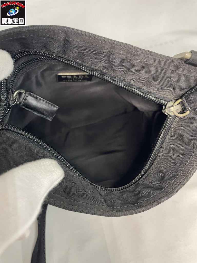 PRADA/ナイロン/ブラック