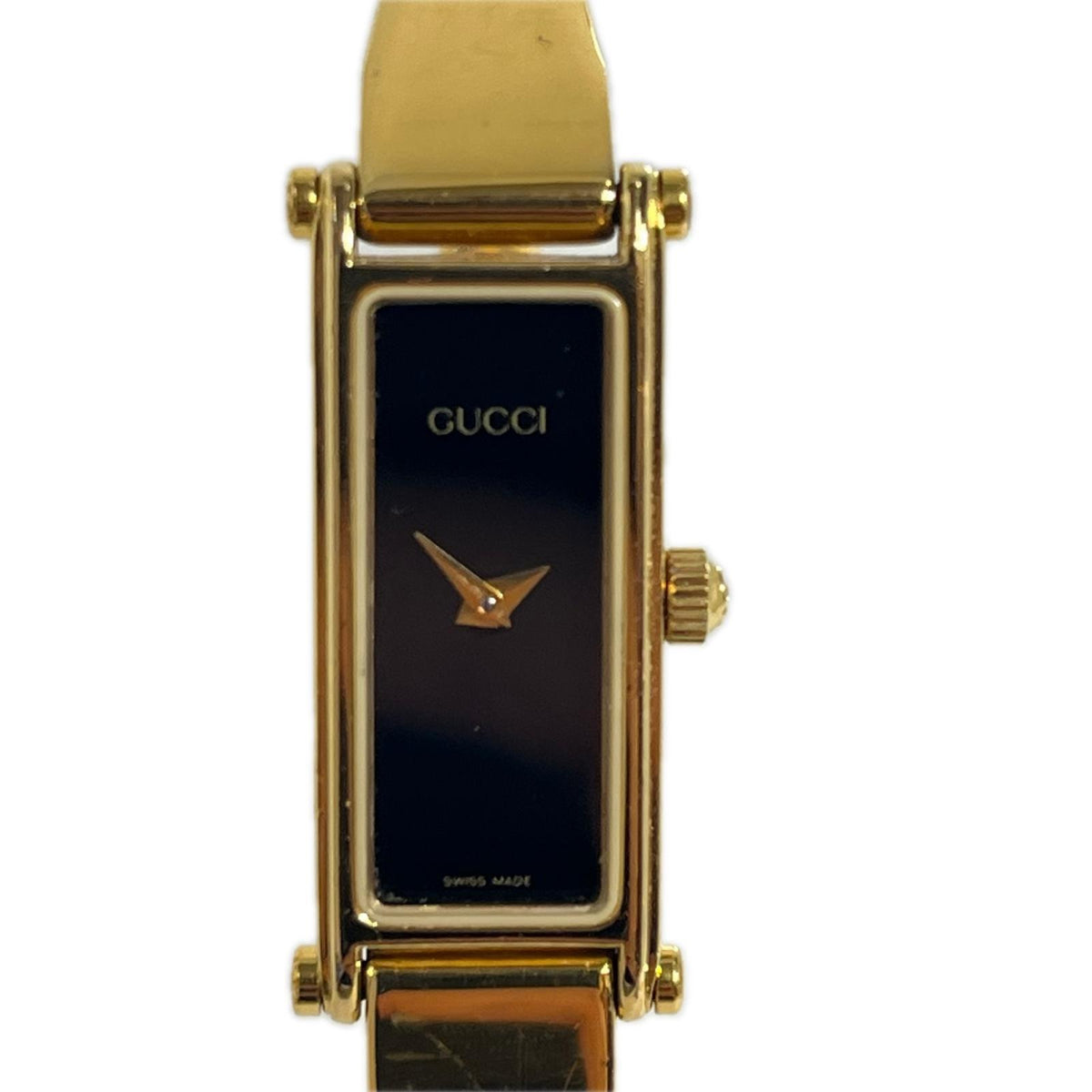 グッチ/バングルウォッチ/1500L/電池交換済み レディースQZ 1500L GUCCI 腕時計