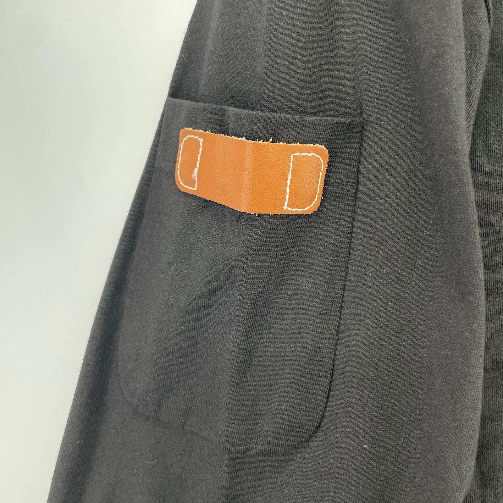 長袖Ｔシャツ BELTED LONG-T レザーベルト 1 ブラック