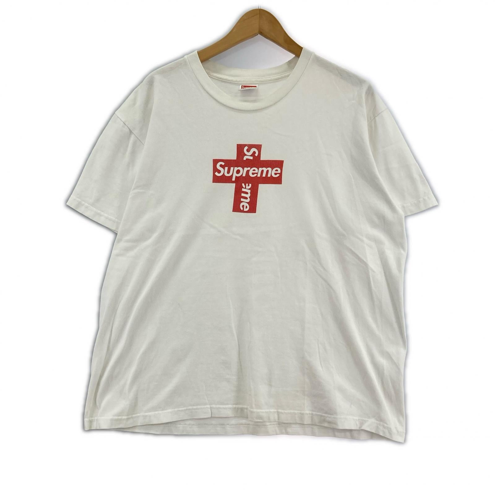 半袖Ｔシャツ クロスボックスロゴ/白 M ホワイト