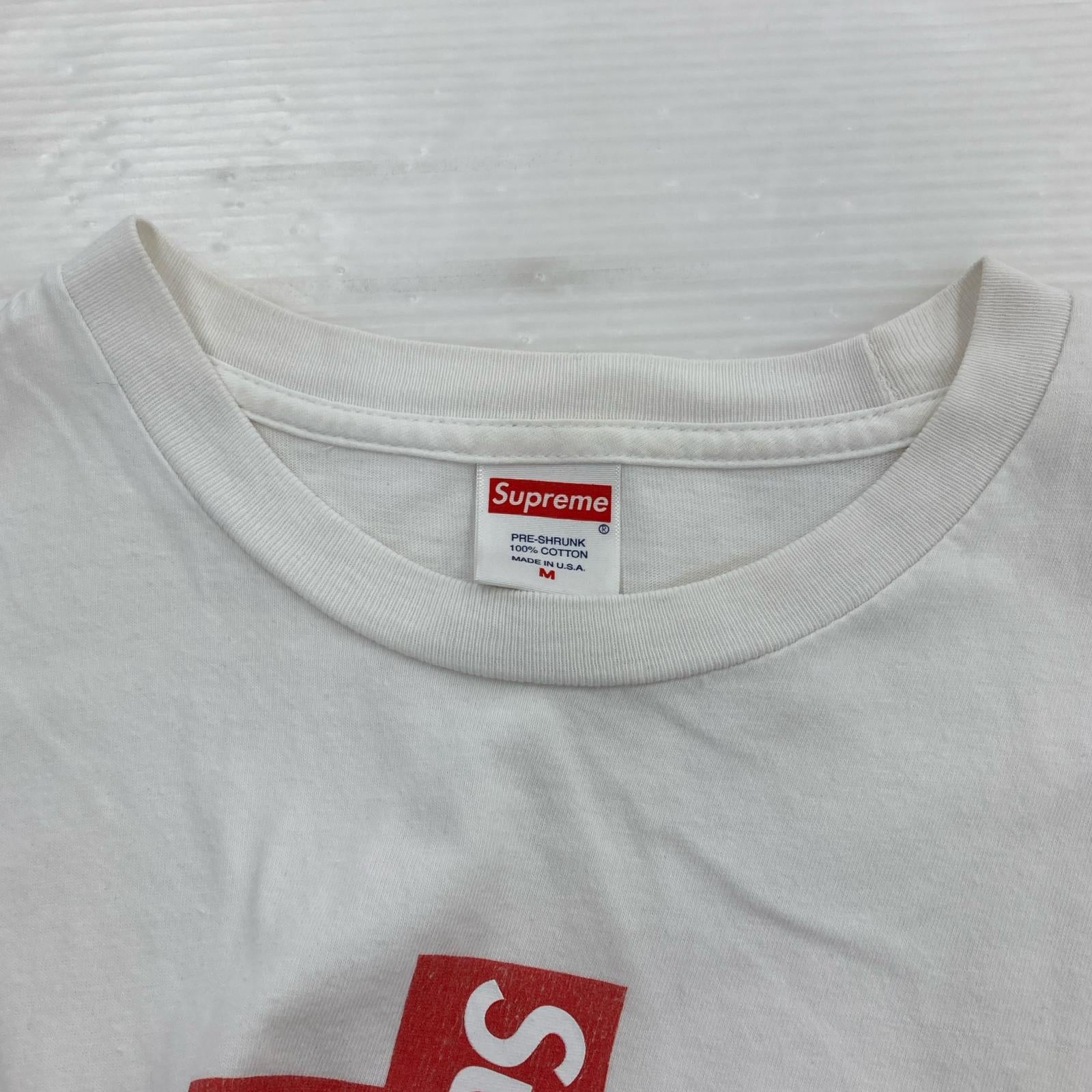 半袖Ｔシャツ クロスボックスロゴ/白 M ホワイト