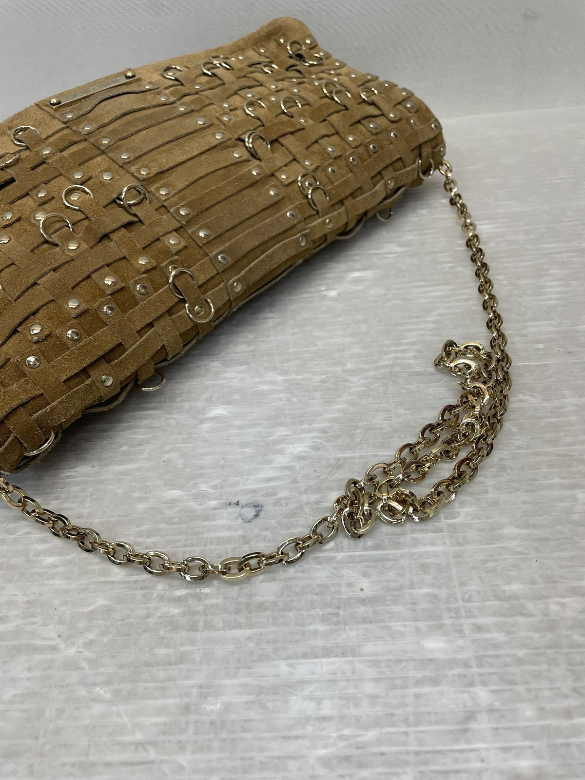 JIMMY CHOO スウェード ショルダーバッグ