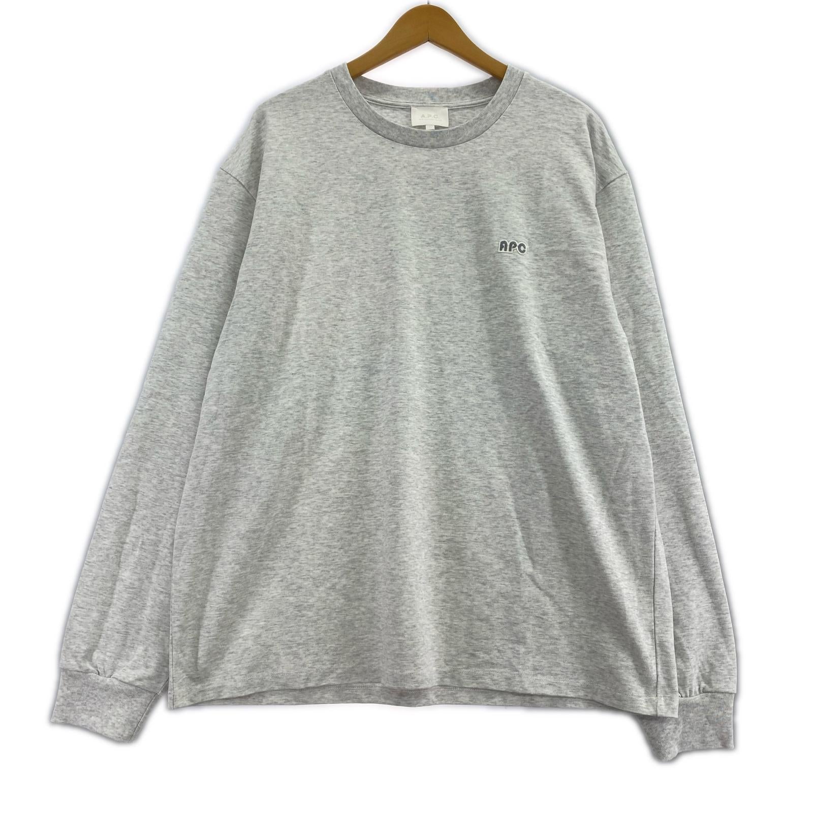 長袖Ｔシャツ パッチロゴ グレー （L） L グレー