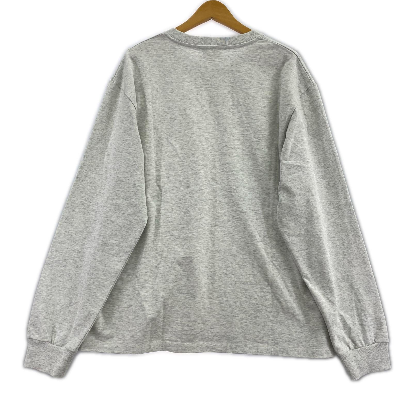 長袖Ｔシャツ パッチロゴ グレー （L） L グレー