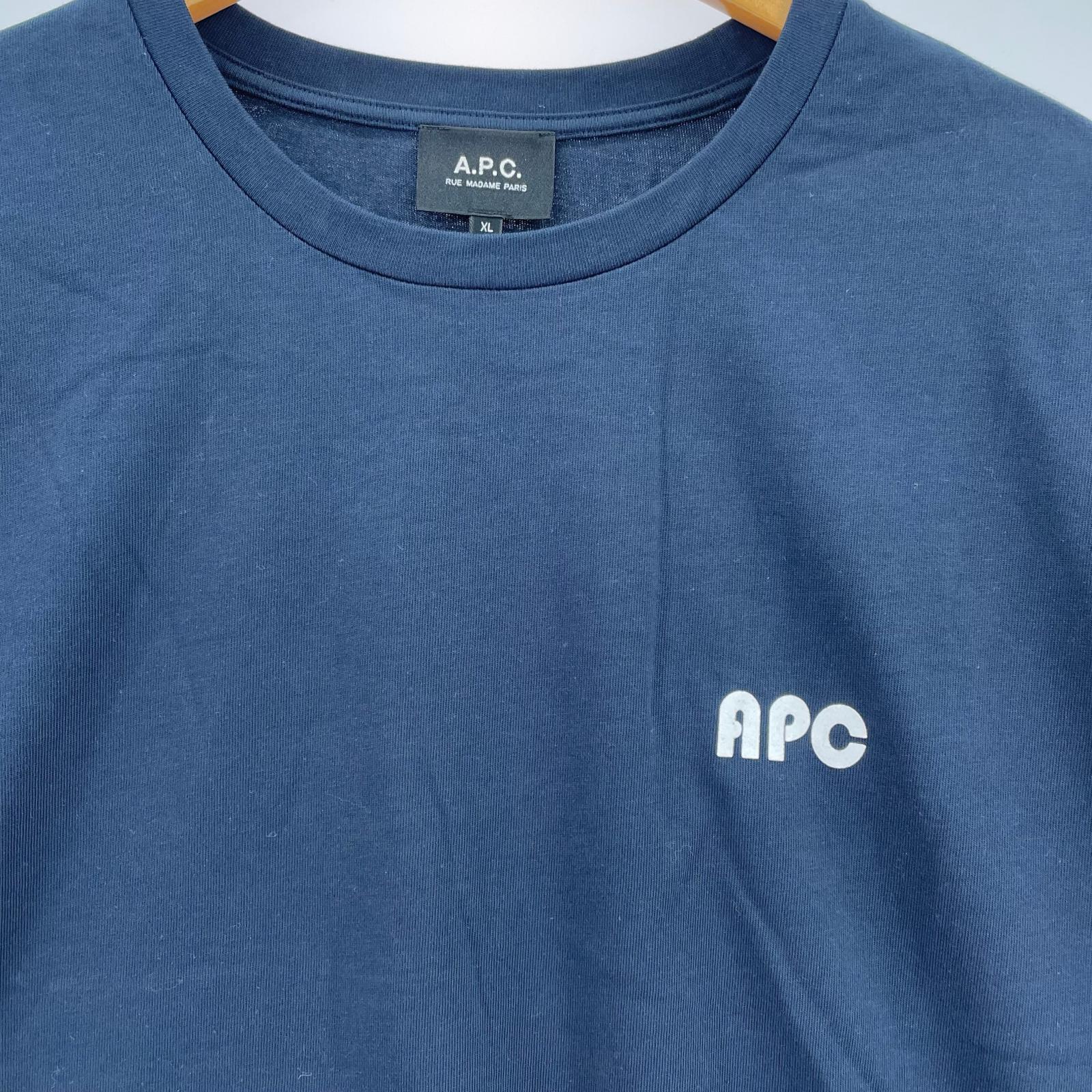 半袖Ｔシャツ 胸ロゴ S/S Tee ネイビー XL LL