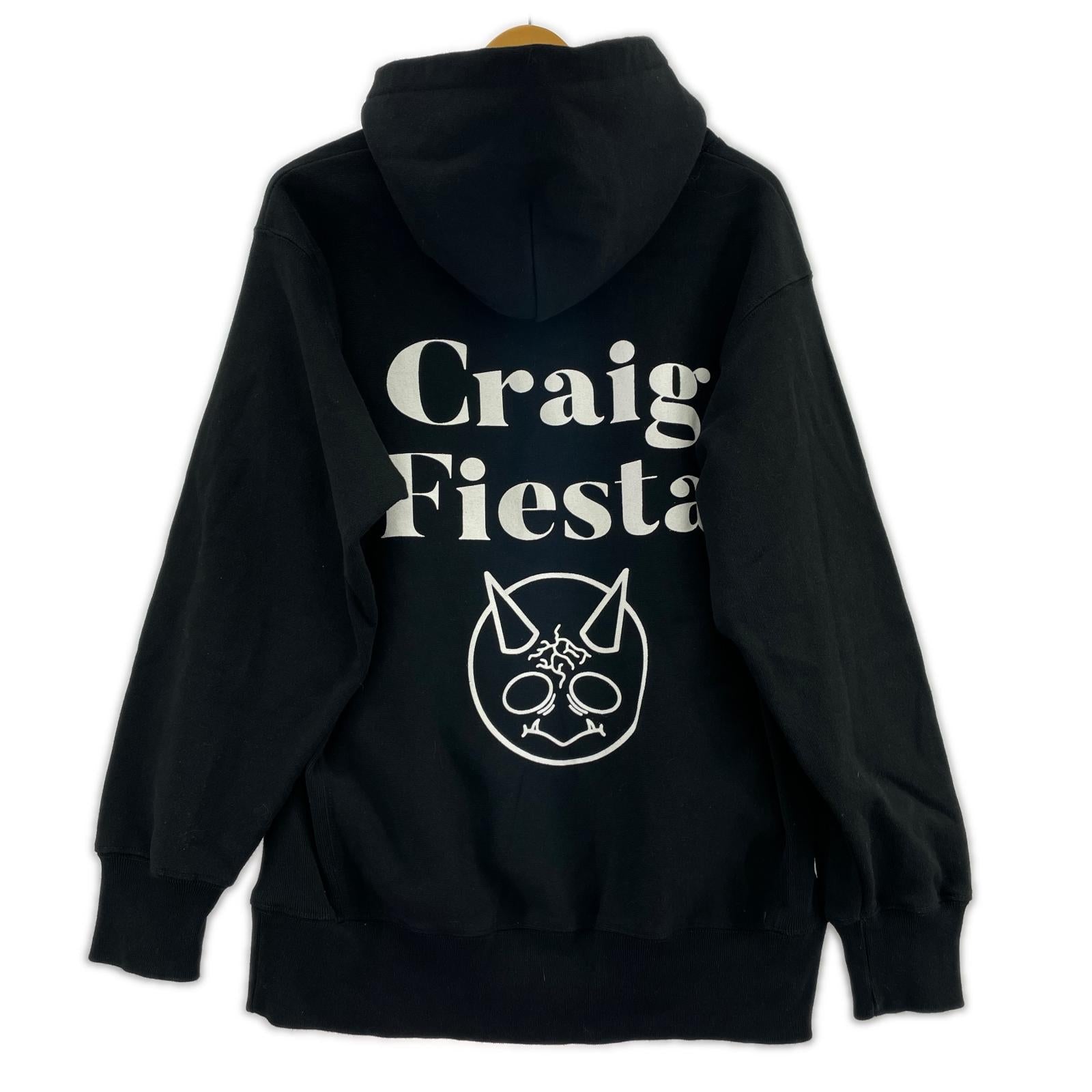 パーカー craigfiesta archive hoodie purple M ブラック