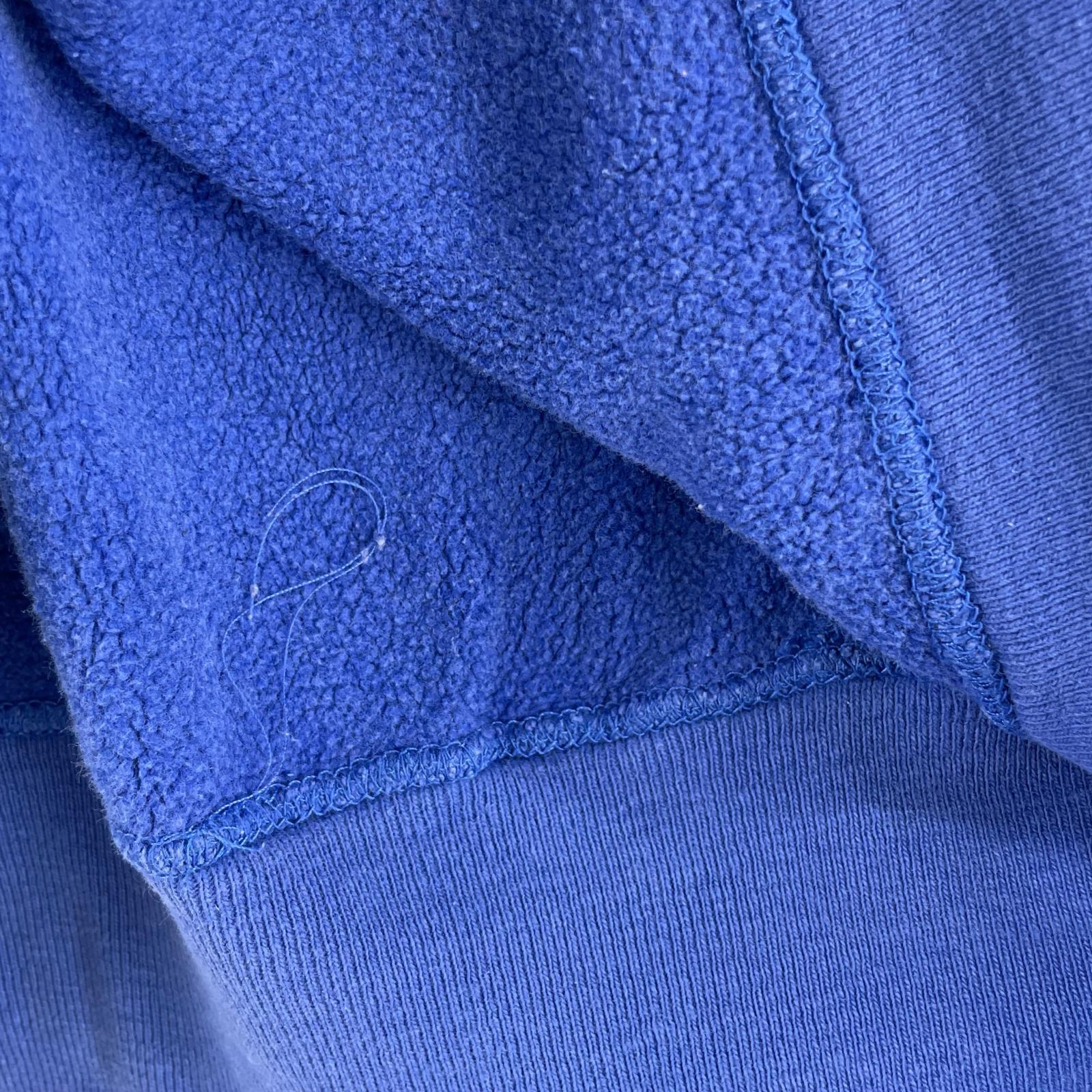 スウェット 90s REVERSE WEAVE U.S.A. 初期刺繍タグ ロゴ刺繍 L ブルー