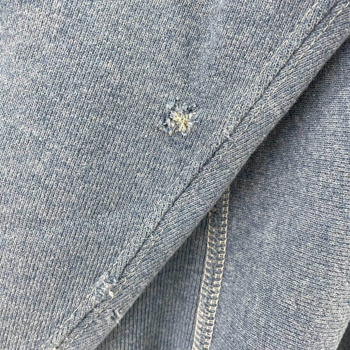 スウェット 90s REVERSE WEAVE U.S.A. 初期刺繍タグ 目付き ブルー