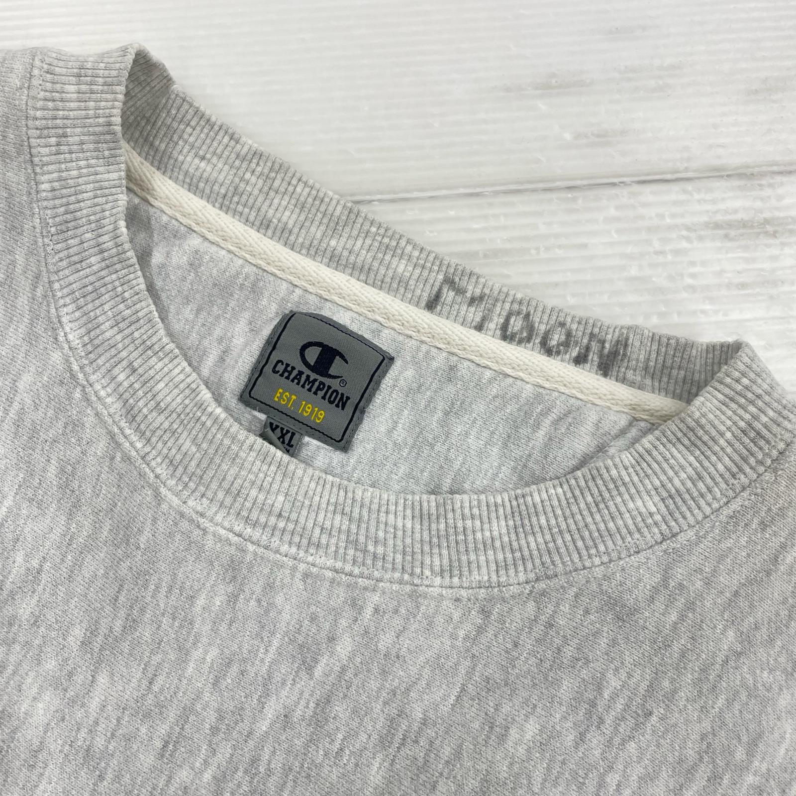 スウェット 00s EST,1919 REVERSE WEAVE SALVADOR 目刺繍 グレー