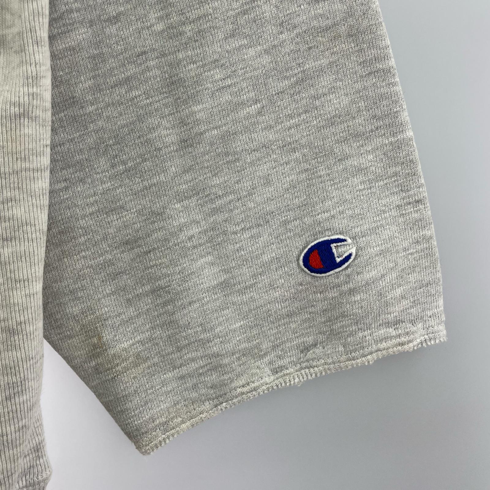 スウェット 90s~00s REVERSE WEAVE 刺繍タグ後期 カッレジロゴ グレー