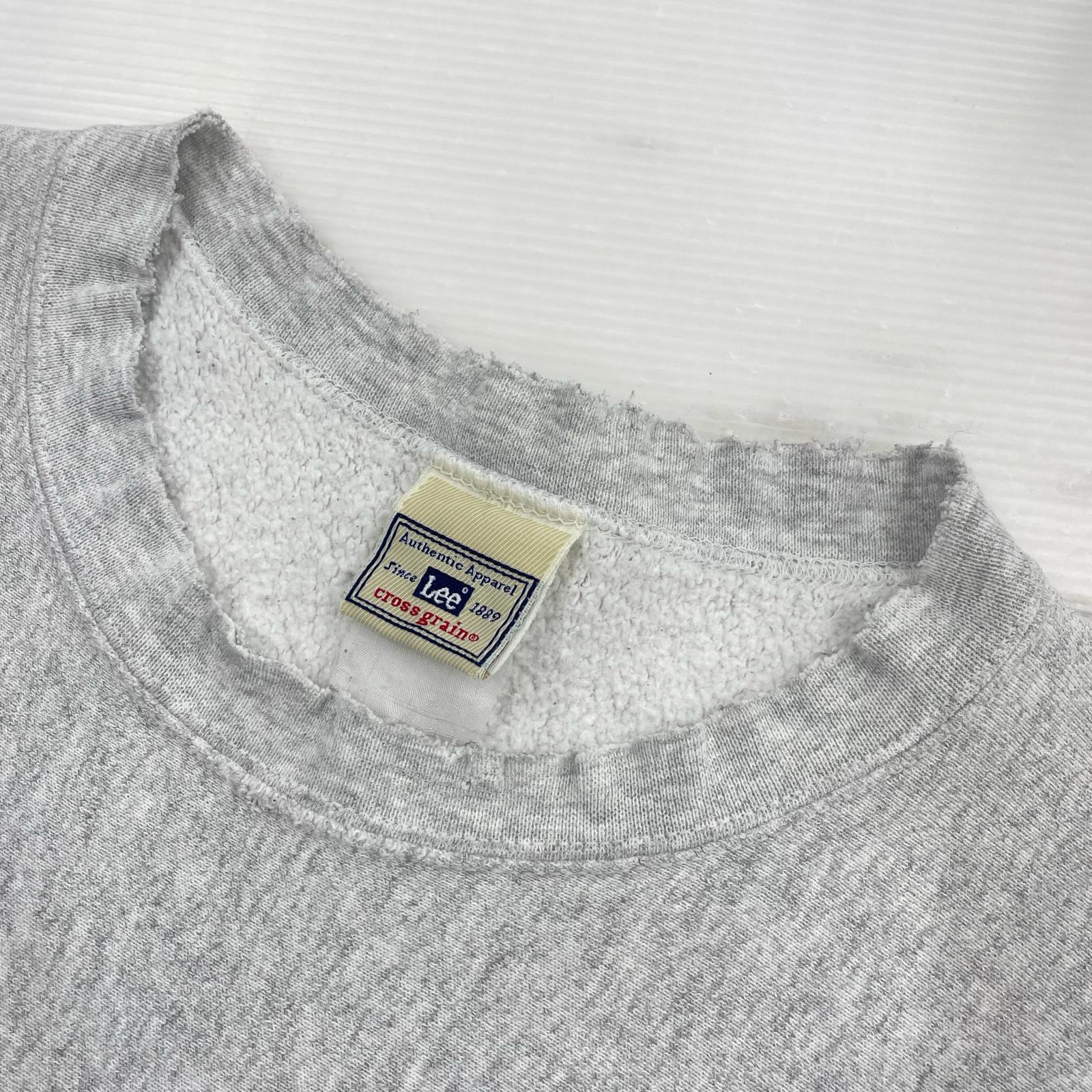 スウェット 90s cros grain ILEX刺繍 Sweater グレー
