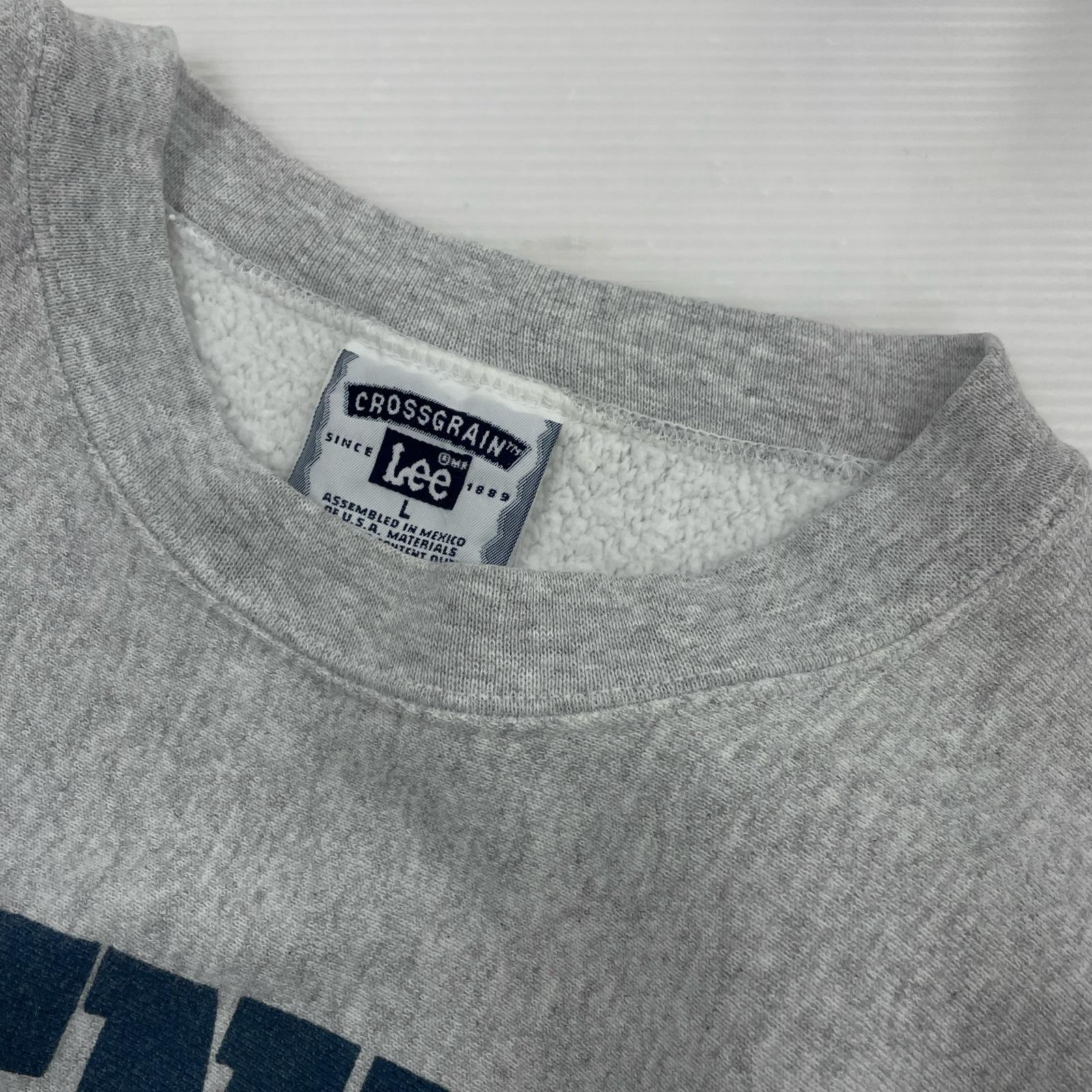スウェット 90s cross grain FITNESS FIRST Sweater L グレー