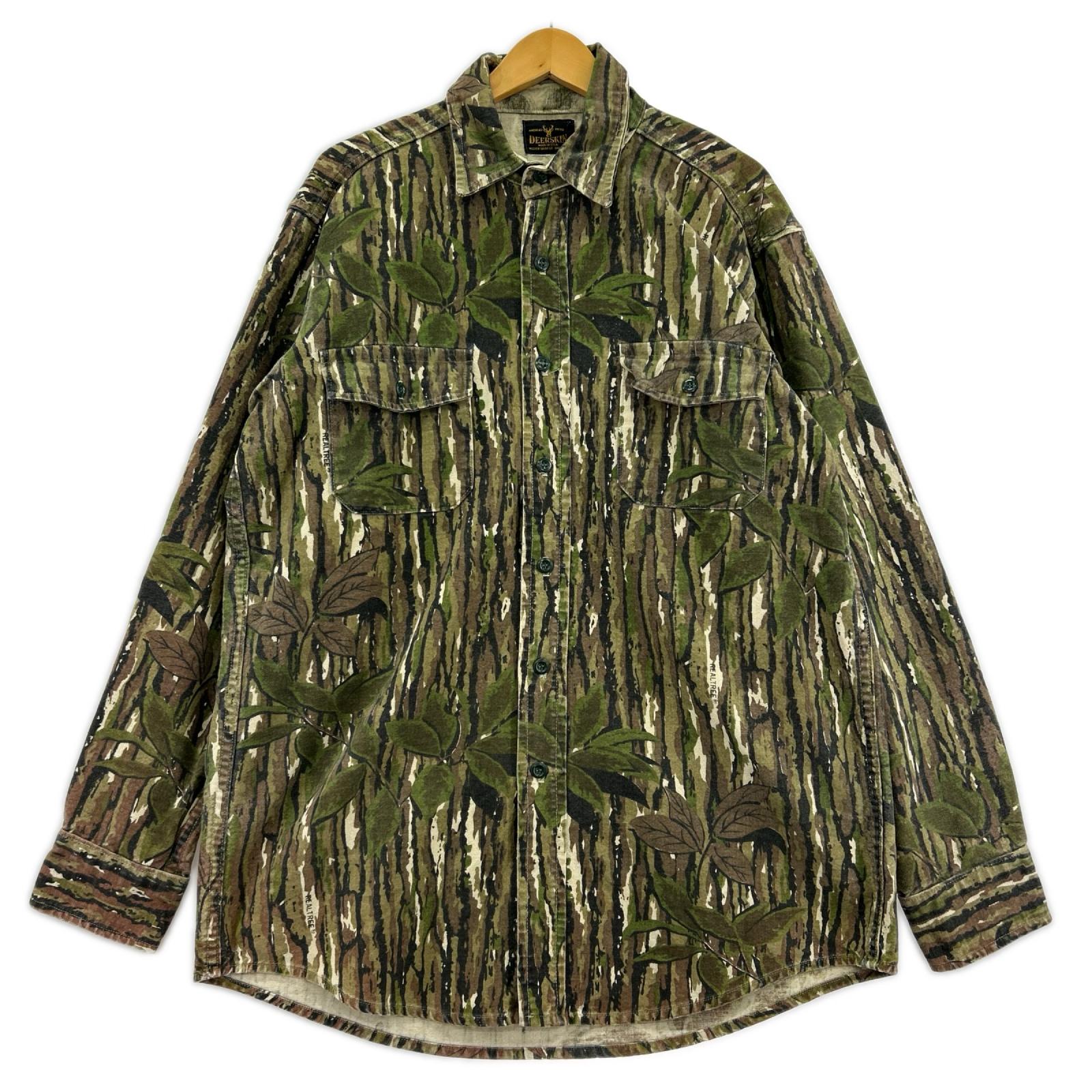 長袖シャツ DEERSKIN 80s ﾘｱﾙﾂﾘｰｶﾓ柄 L/S ｼｬﾂ