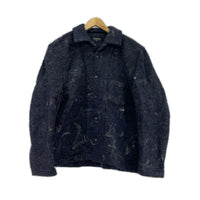 ジャケット COMME des GARCONS HOMME PLUS 90s Sleep期 ﾅﾝﾊﾞｰﾌﾟﾘﾝﾄ ｳｰﾙ縮絨ｼﾞｬｹｯﾄ M ﾈｲﾋﾞｰ M ネイビー