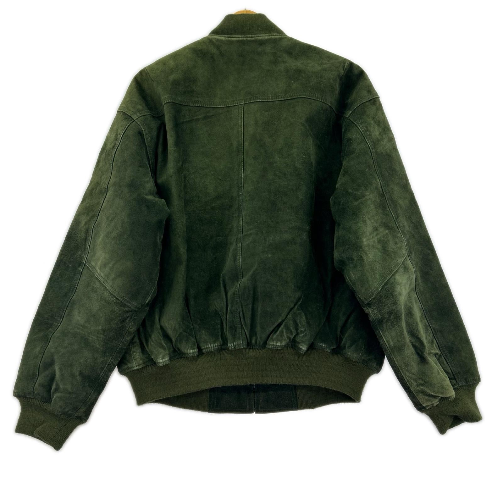 レザージャケット GENBONY Pig Skin GRN M M グリーン