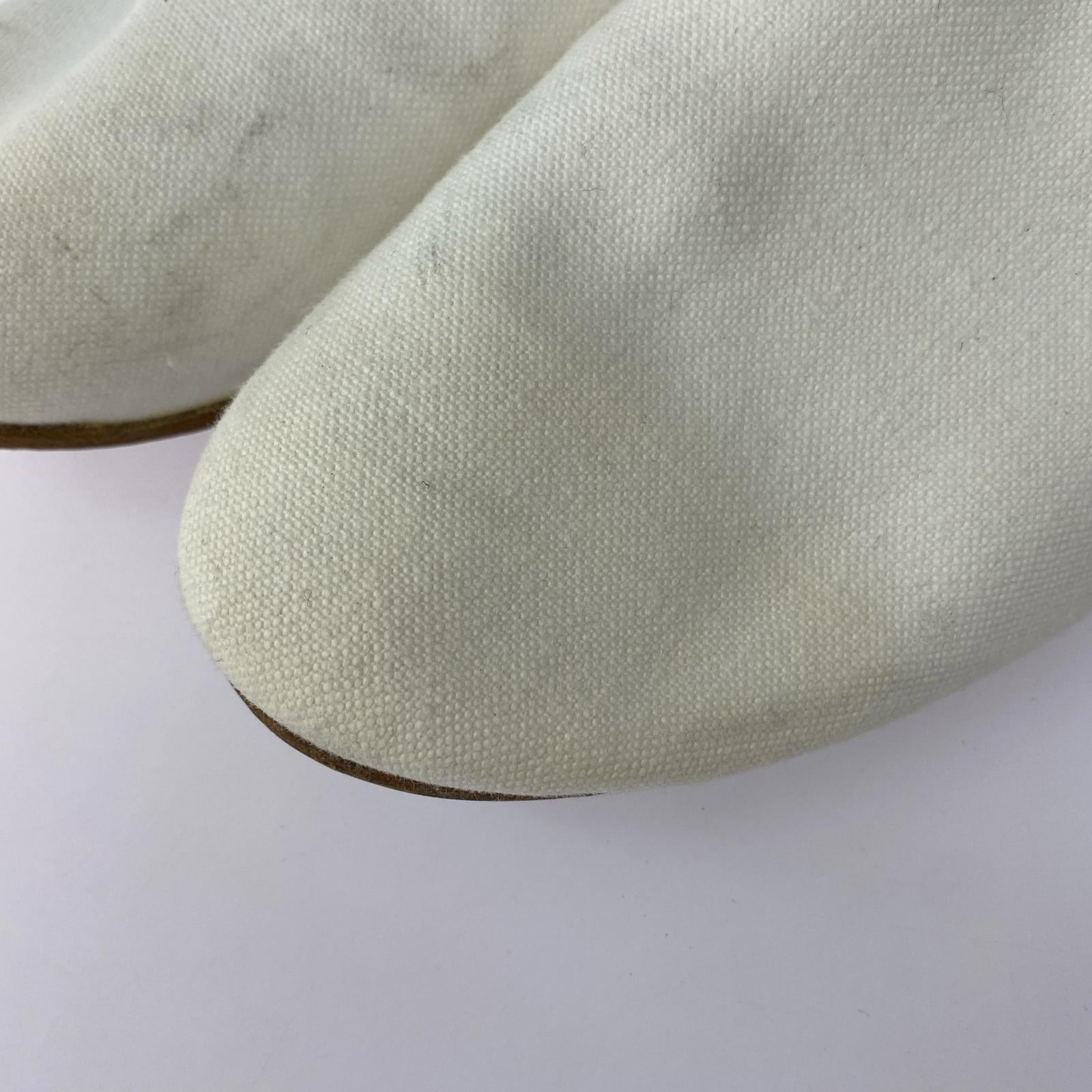 シューズ YOHJI YAMAMOTO　ホワイトキャンバススリッポン　23cm 23cm (US5 UK4 1/2 EU36) ホワイト