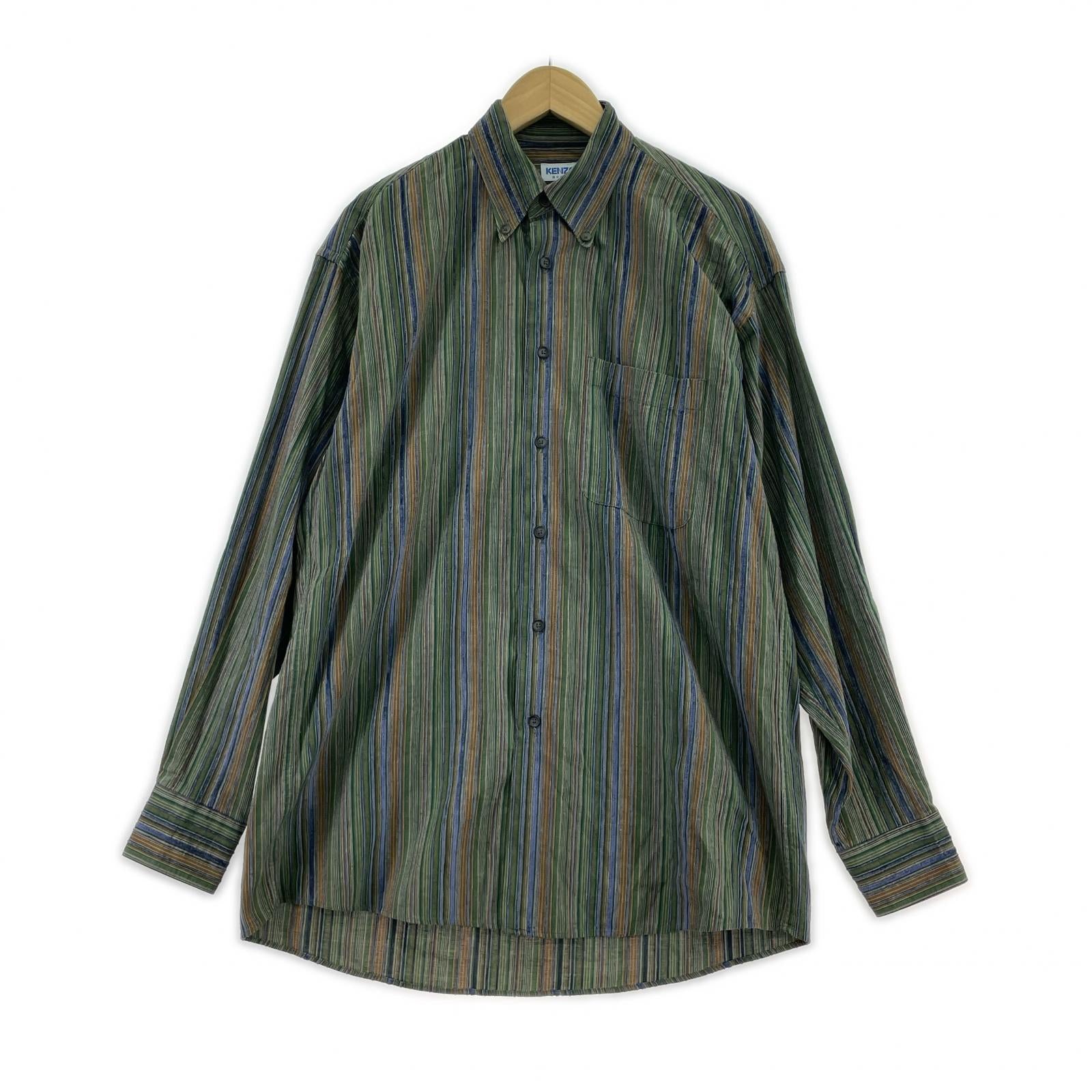 長袖シャツ HOMME ランダムストライプ (2)