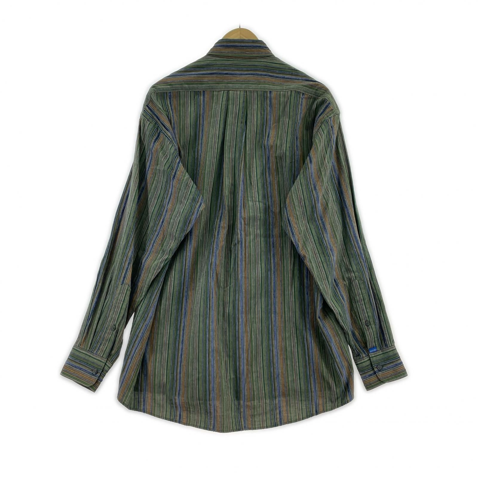 長袖シャツ HOMME ランダムストライプ (2)